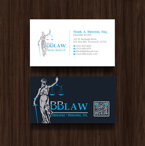 Business Card Design by R.design for Brionez + Brionez, P.A. | Design: #29426934