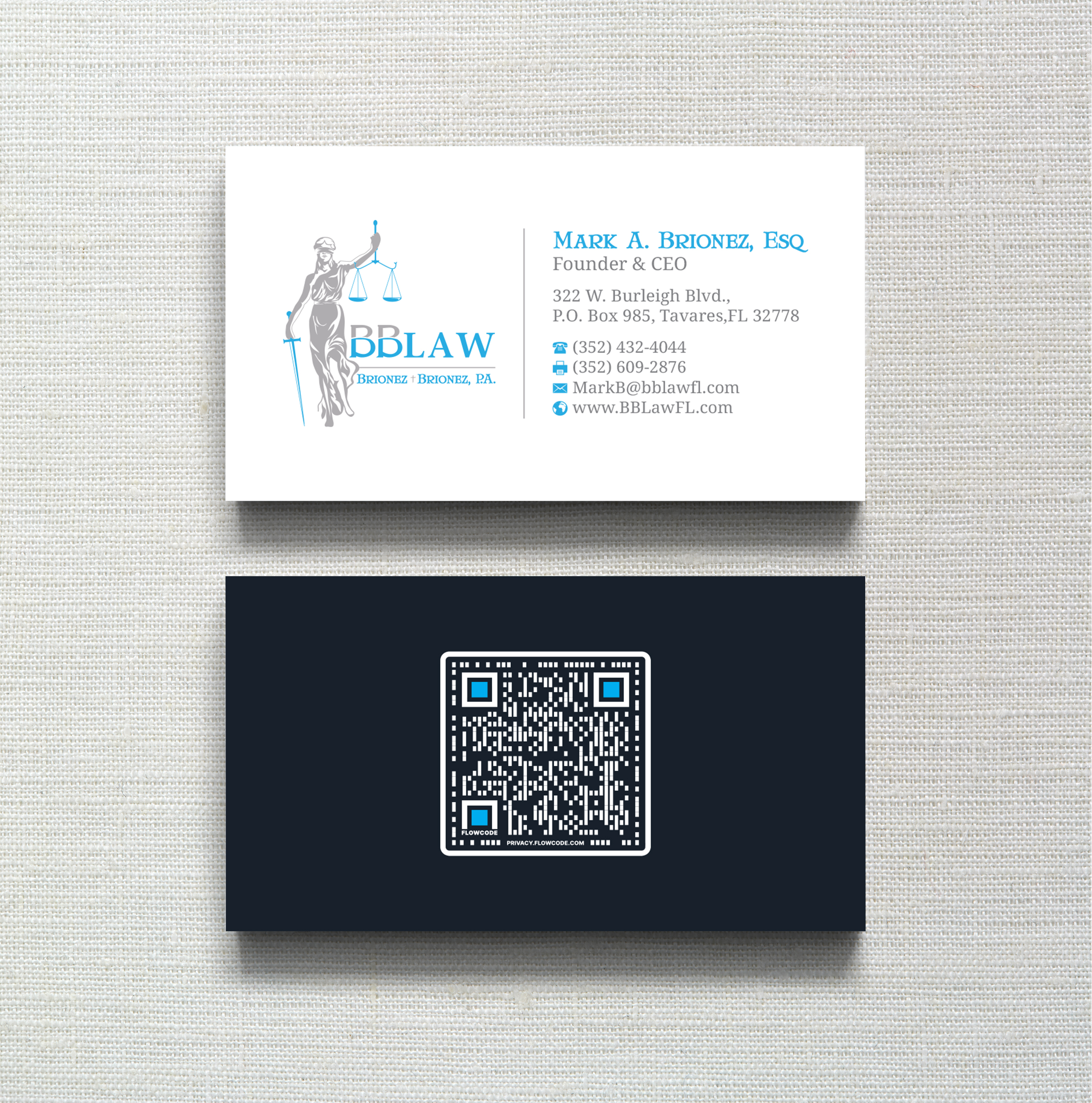 Business Card Design by R.design for Brionez + Brionez, P.A. | Design #29426936