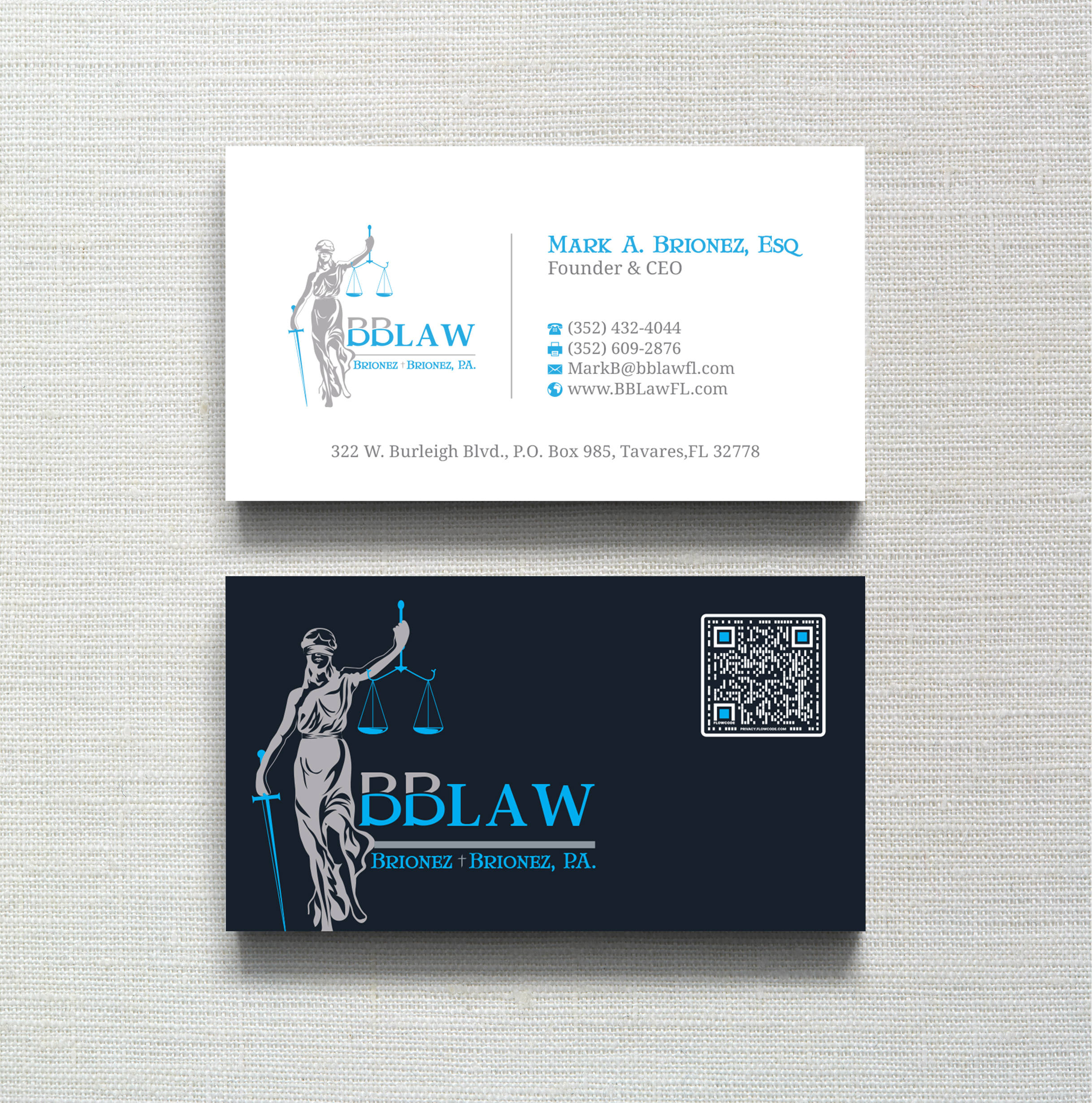 Business Card Design by R.design for Brionez + Brionez, P.A. | Design #29426945