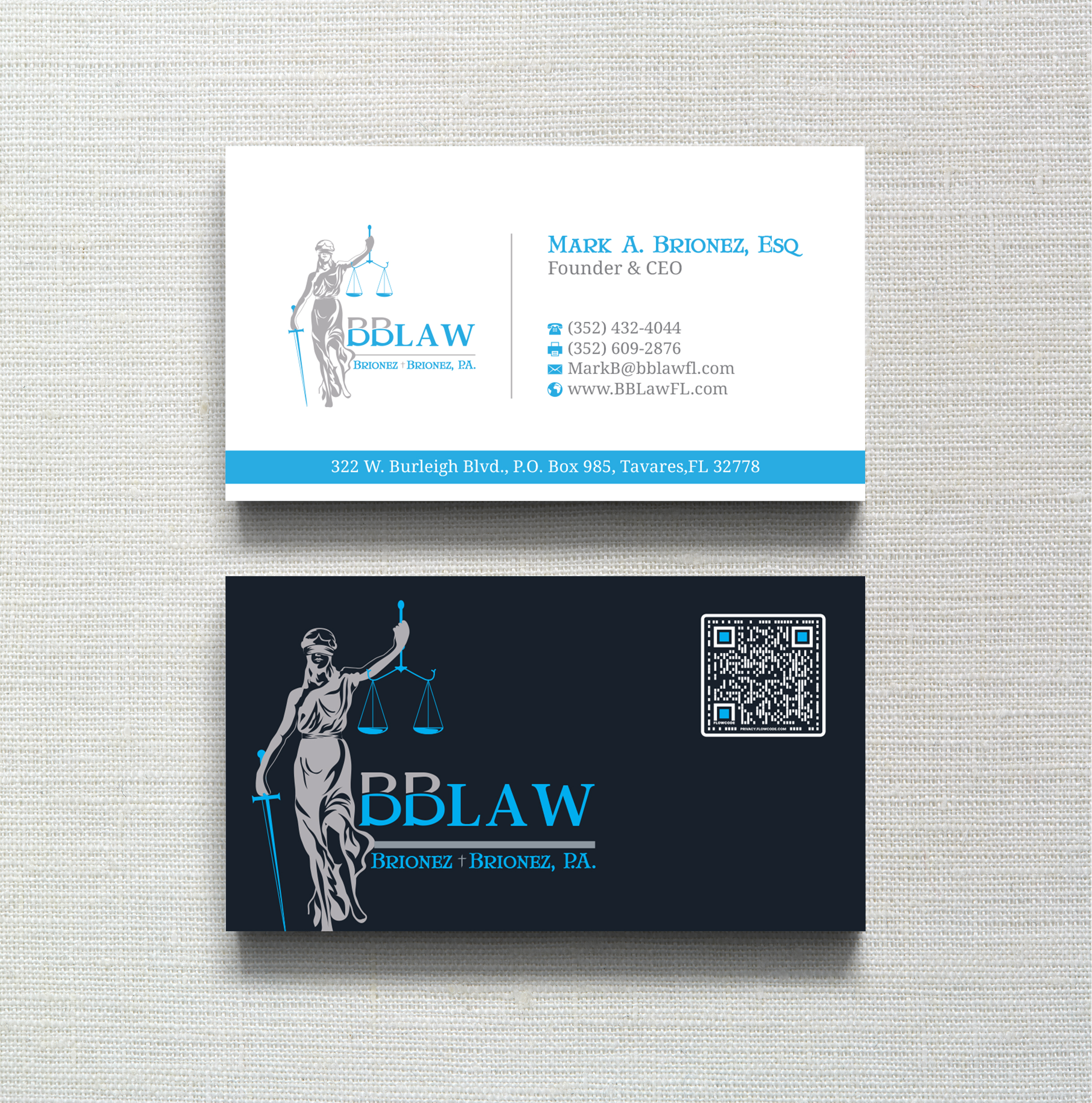 Business Card Design by R.design for Brionez + Brionez, P.A. | Design #29426954