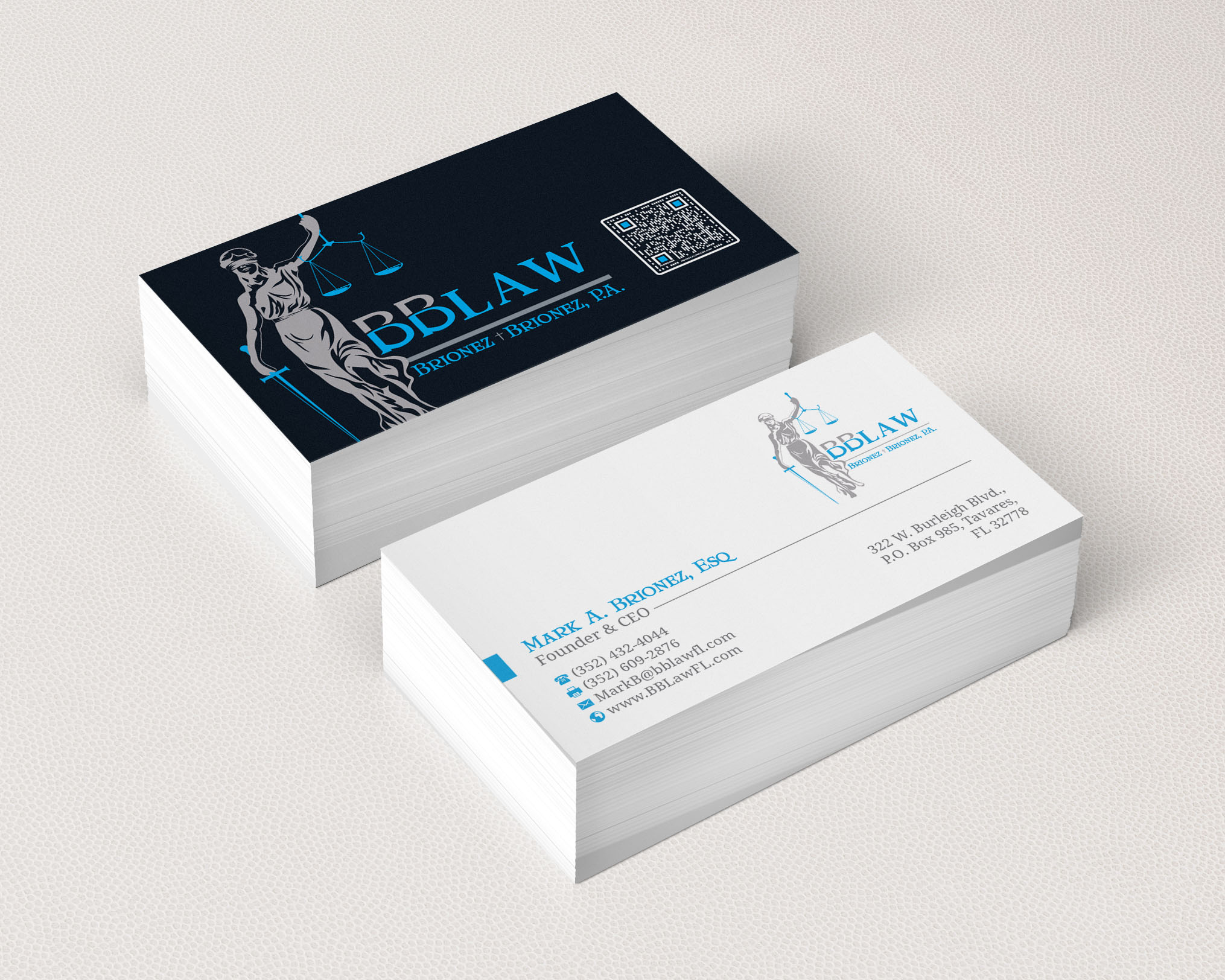 Business Card Design by R.design for Brionez + Brionez, P.A. | Design #29427015