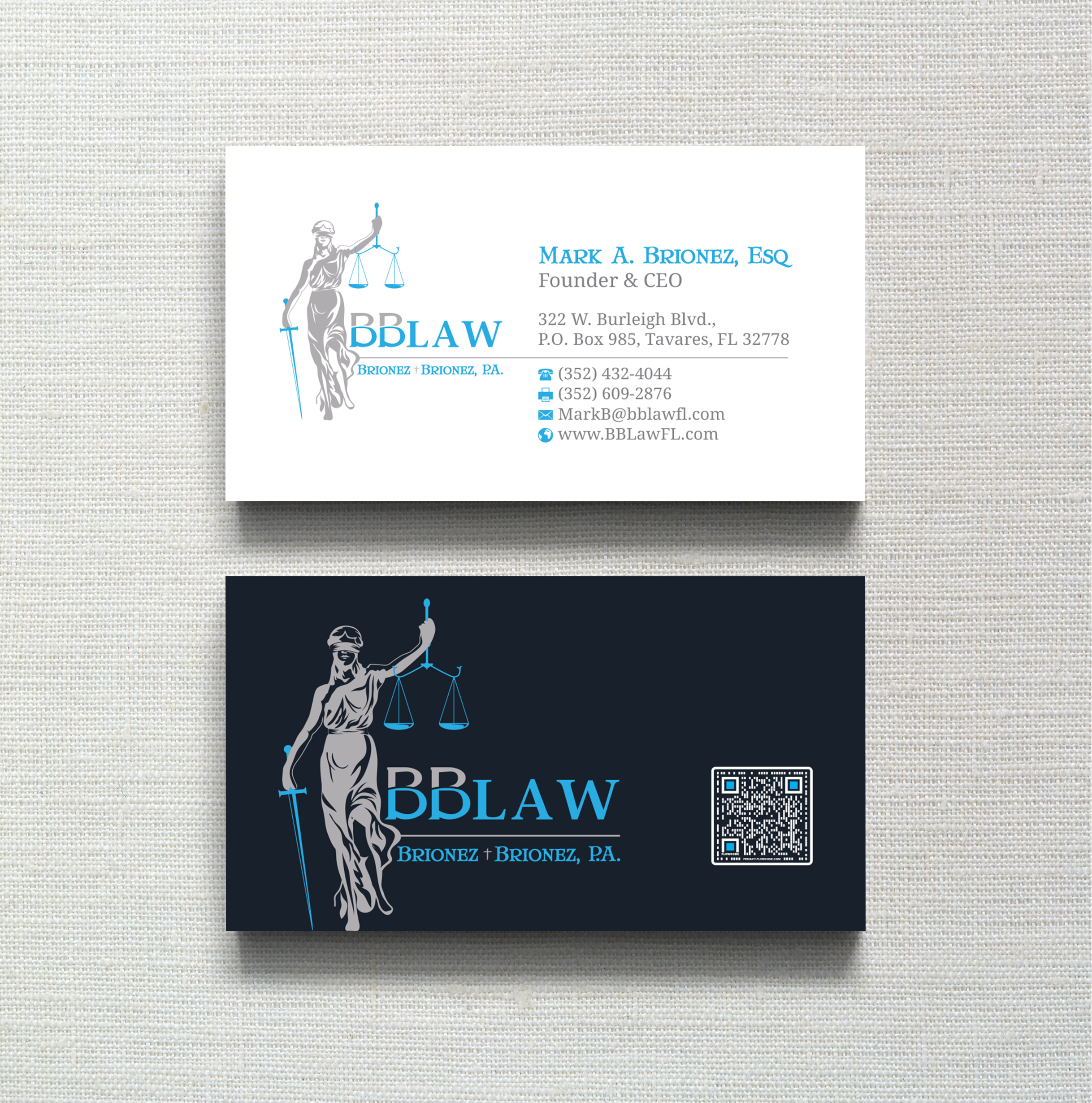 Business Card Design by R.design for Brionez + Brionez, P.A. | Design #29429880