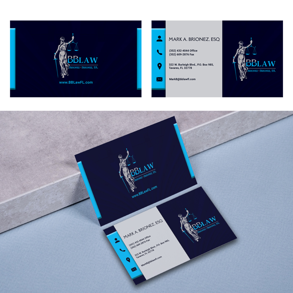 Diseño de Tarjeta de Presentación por CratCrut para Brionez + Brionez, P.A. | Diseño #29437662