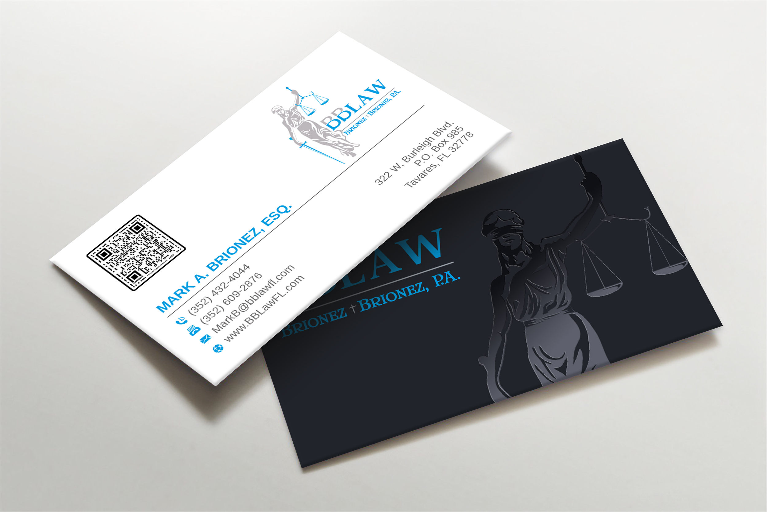 Business Card Design by Imagine design000 for Brionez + Brionez, P.A. | Design #29432302