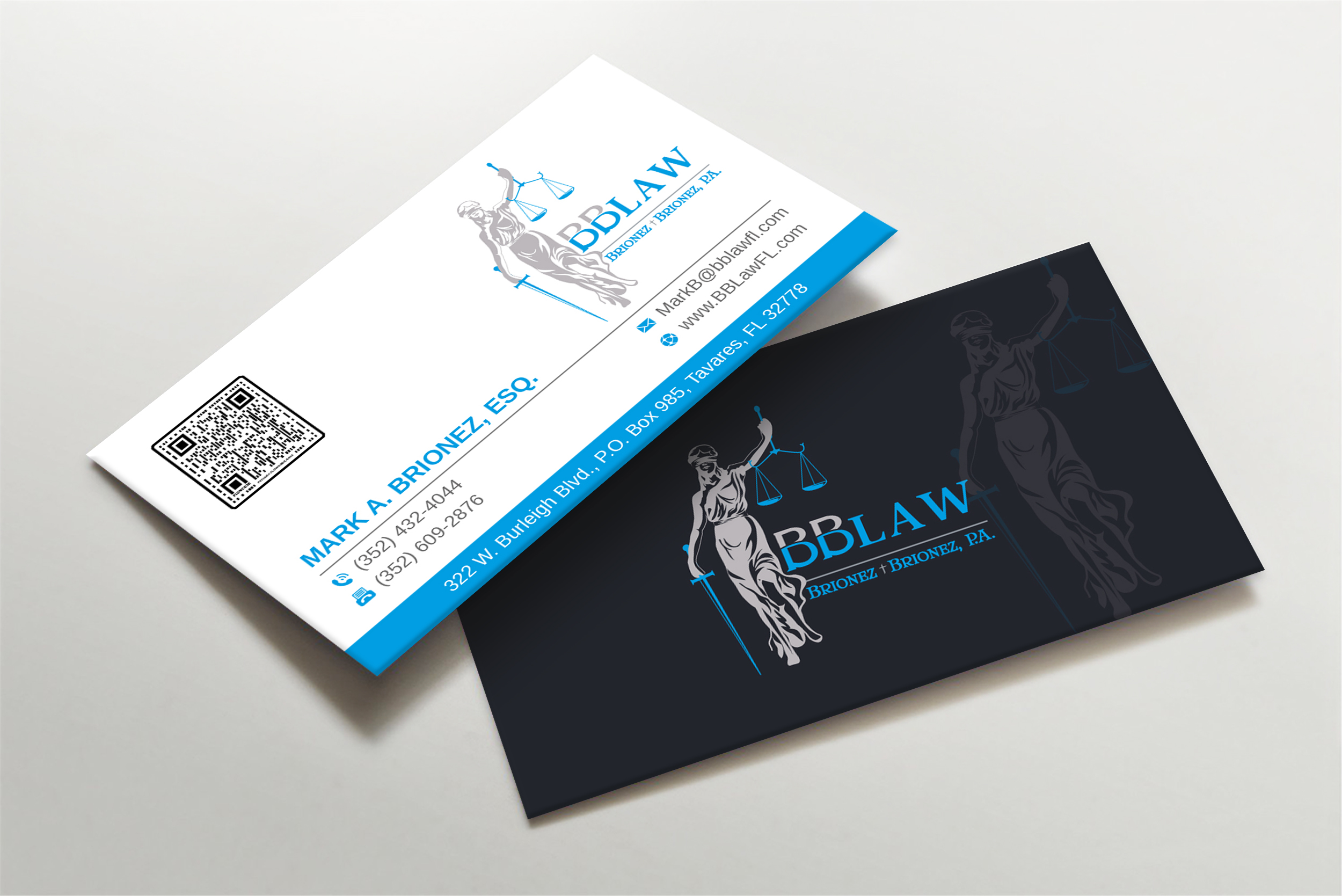 Business Card Design by Imagine design000 for Brionez + Brionez, P.A. | Design #29432304
