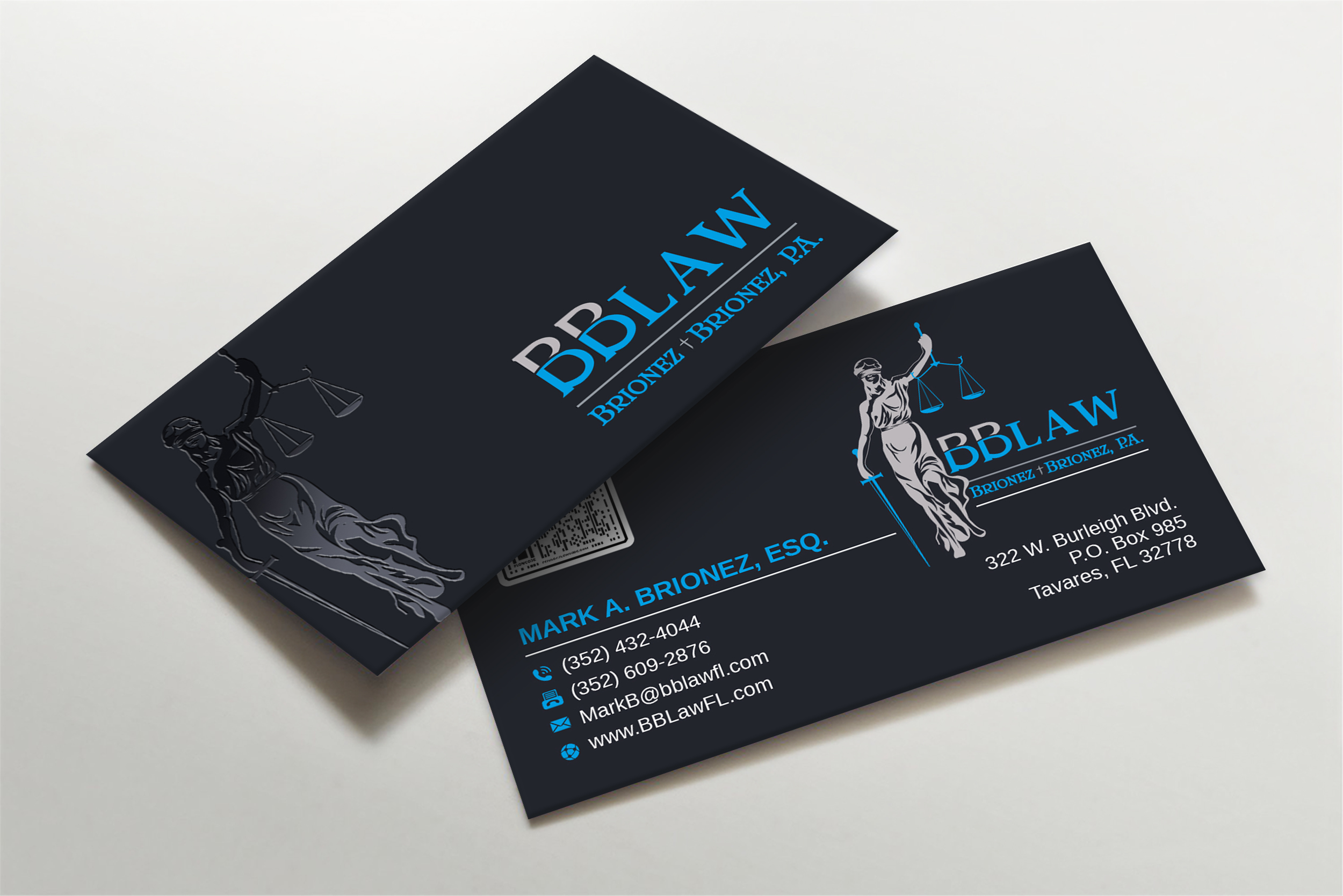Business Card Design by Imagine design000 for Brionez + Brionez, P.A. | Design #29432308