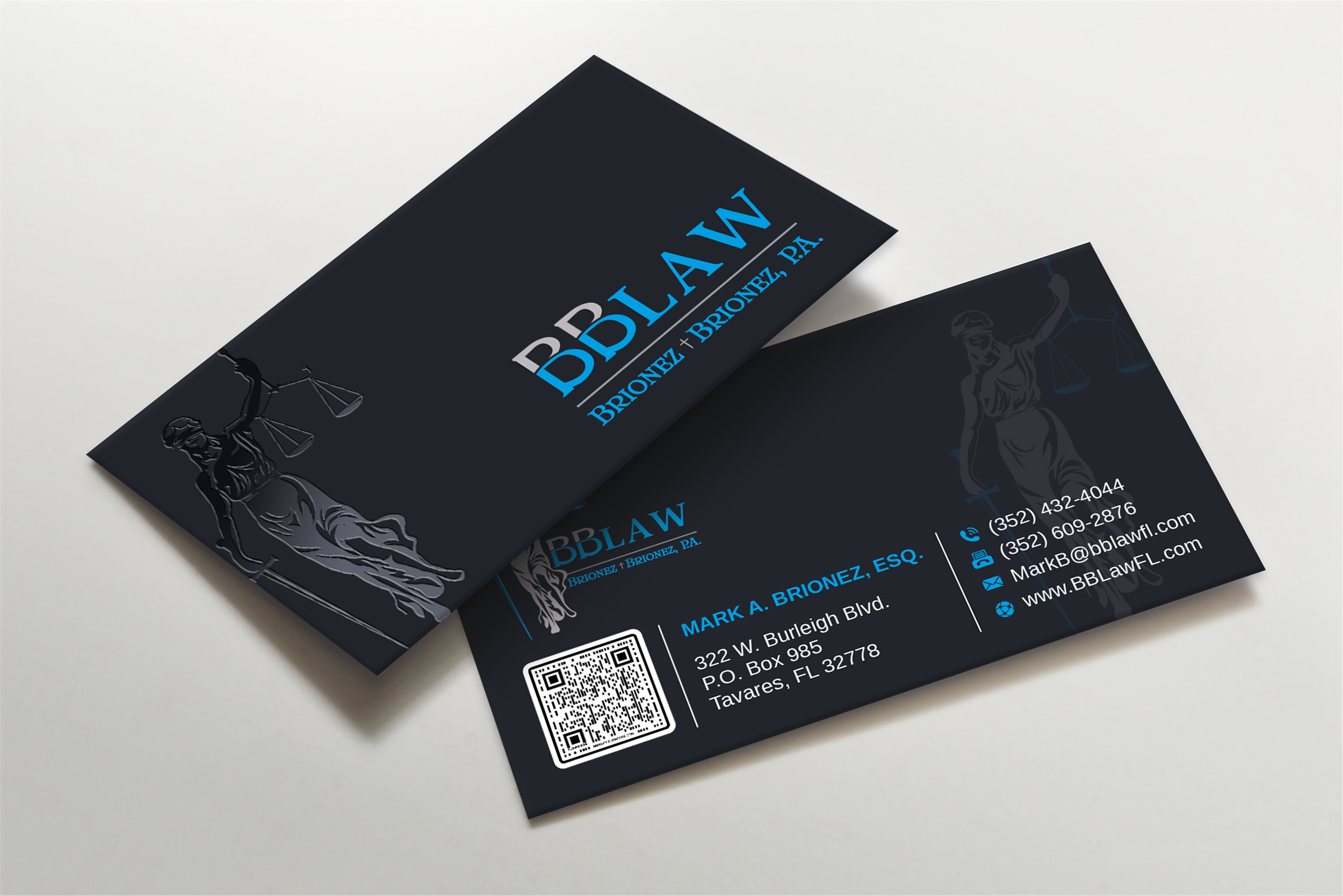 Business Card Design by Imagine design000 for Brionez + Brionez, P.A. | Design #29432309