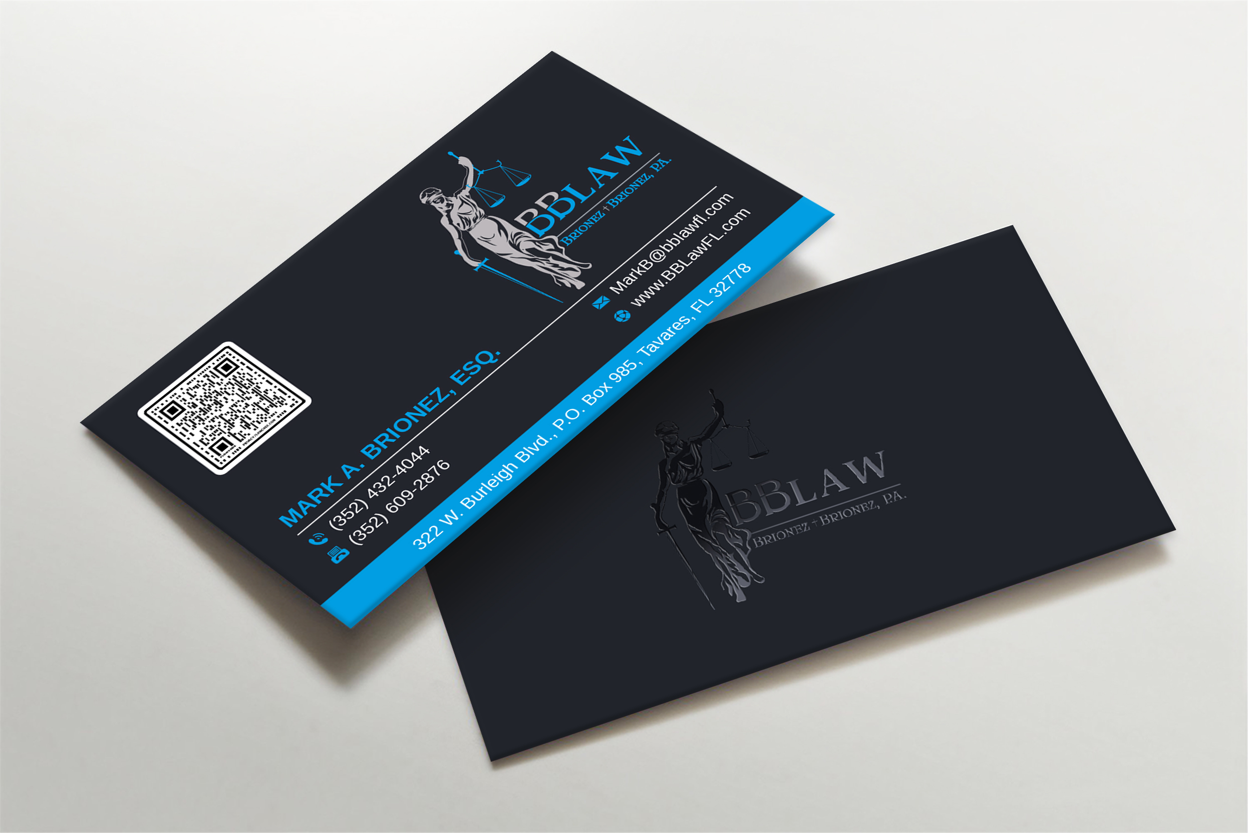 Business Card Design by Imagine design000 for Brionez + Brionez, P.A. | Design #29432310