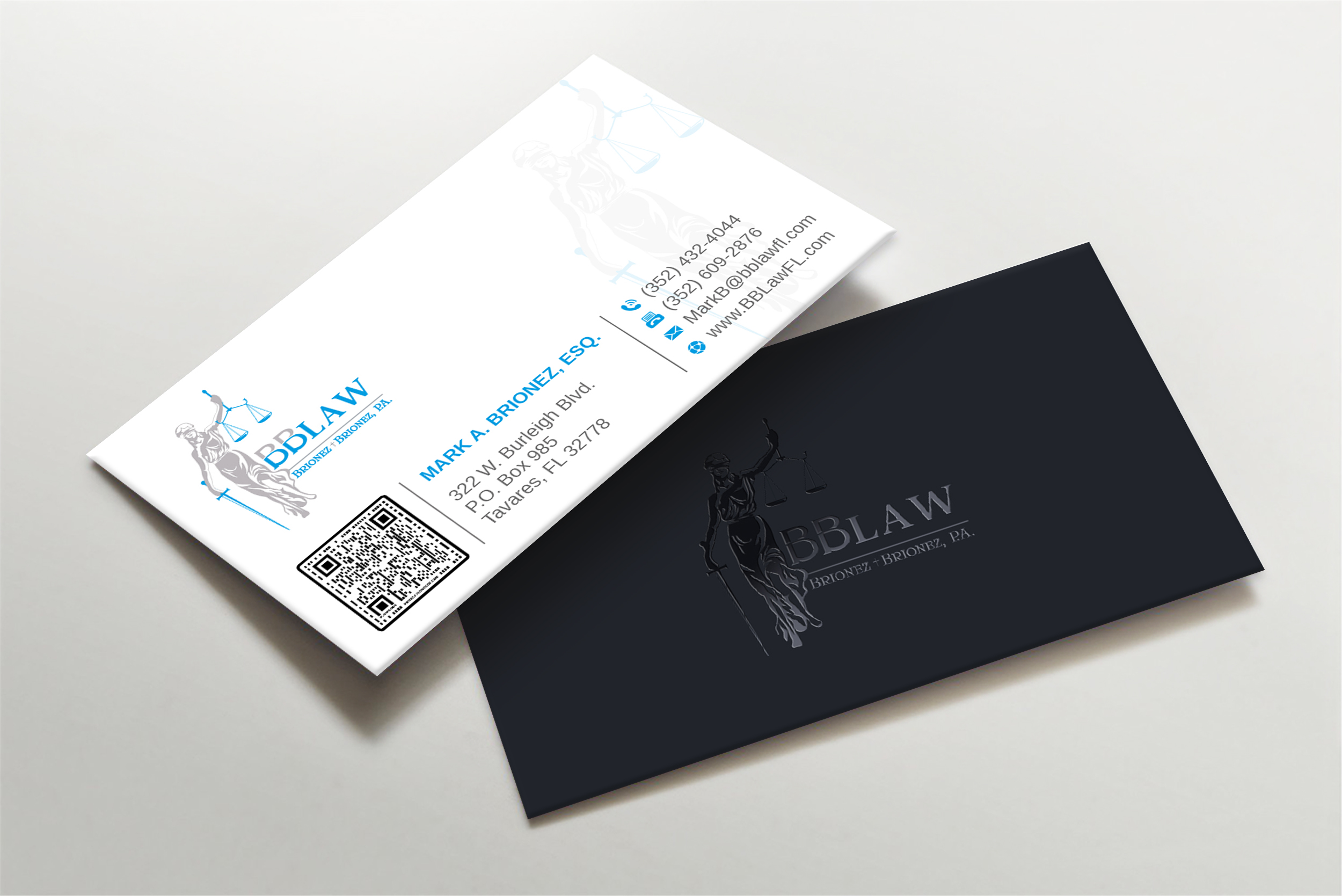 Business Card Design by Imagine design000 for Brionez + Brionez, P.A. | Design #29432312