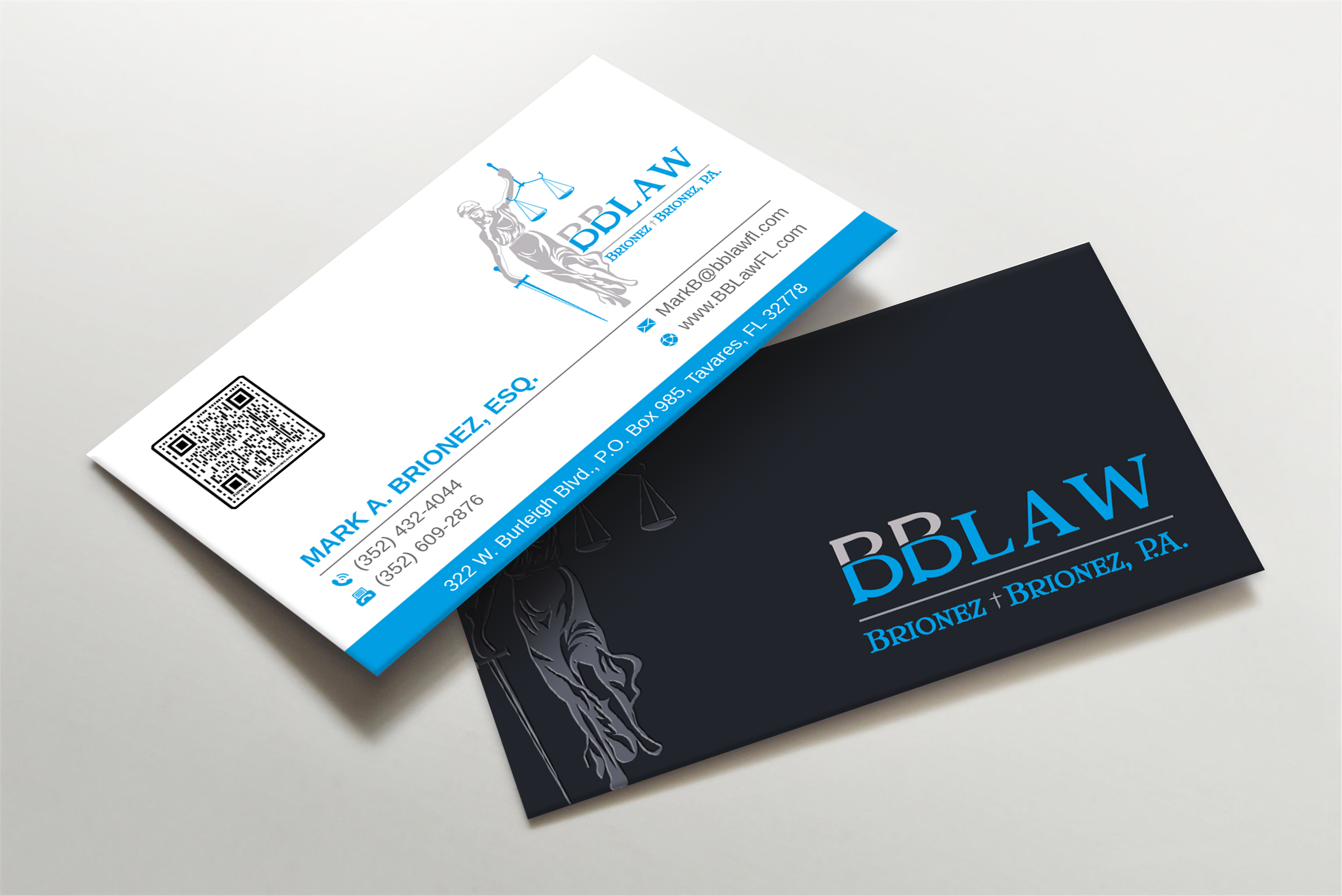 Business Card Design by Imagine design000 for Brionez + Brionez, P.A. | Design #29432313