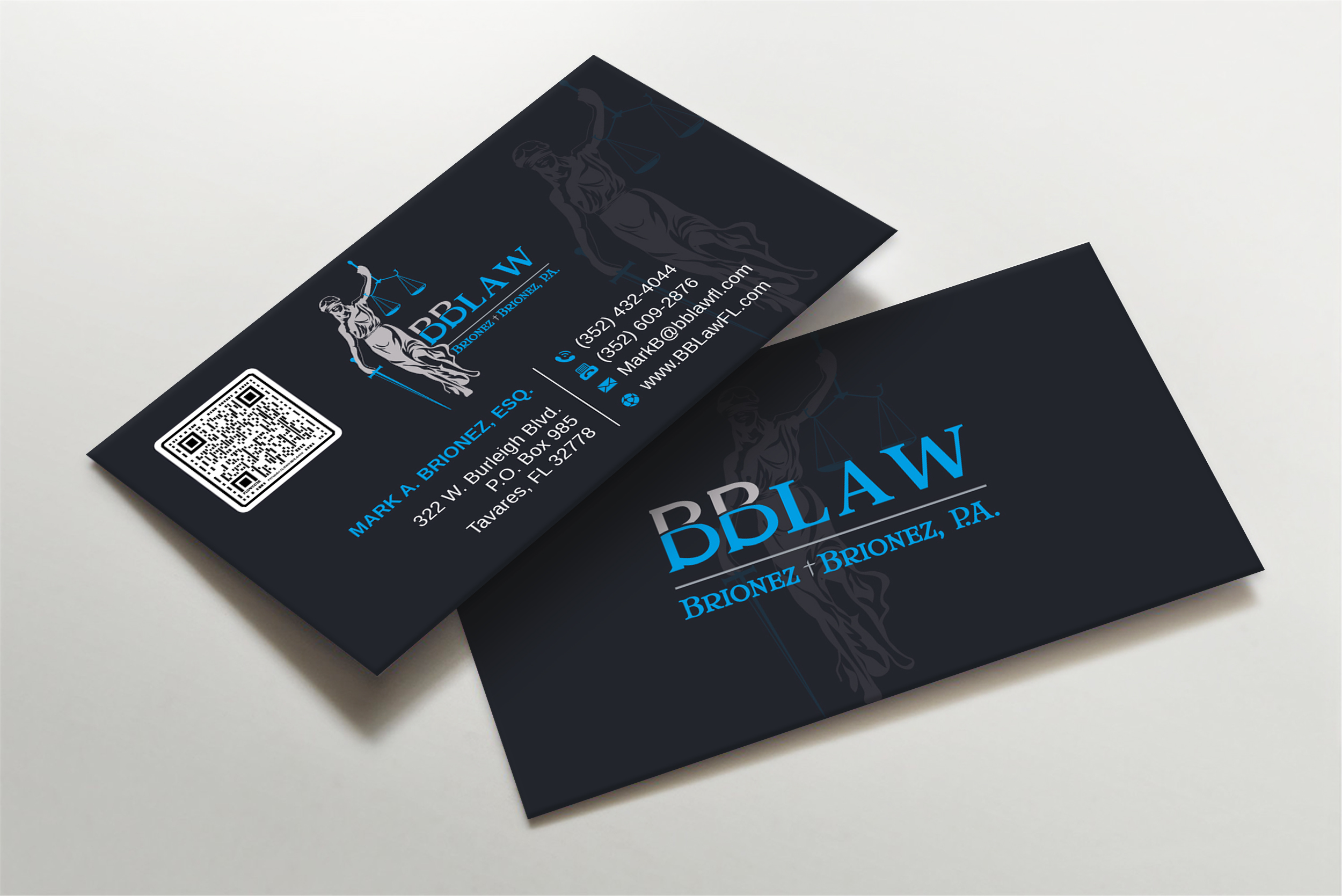 Business Card Design by Imagine design000 for Brionez + Brionez, P.A. | Design #29432314