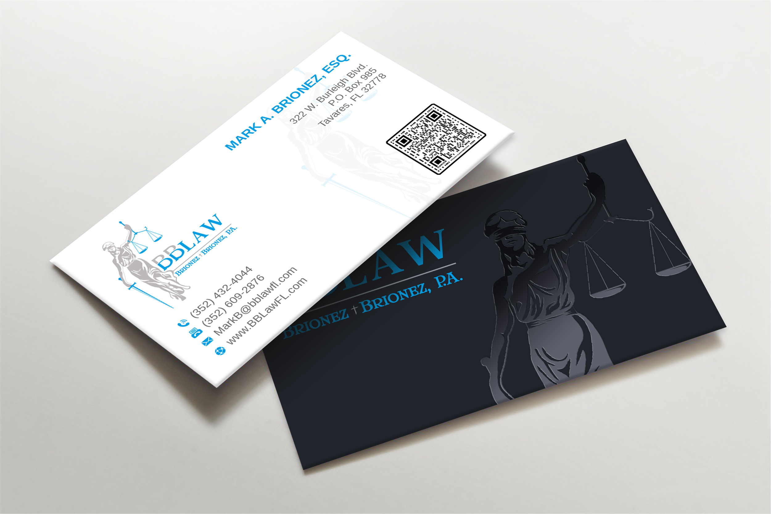 Business Card Design by Imagine design000 for Brionez + Brionez, P.A. | Design #29432315