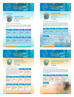 Peaceful Kids Programs Brochure Project | Katalog-Design von LOM
