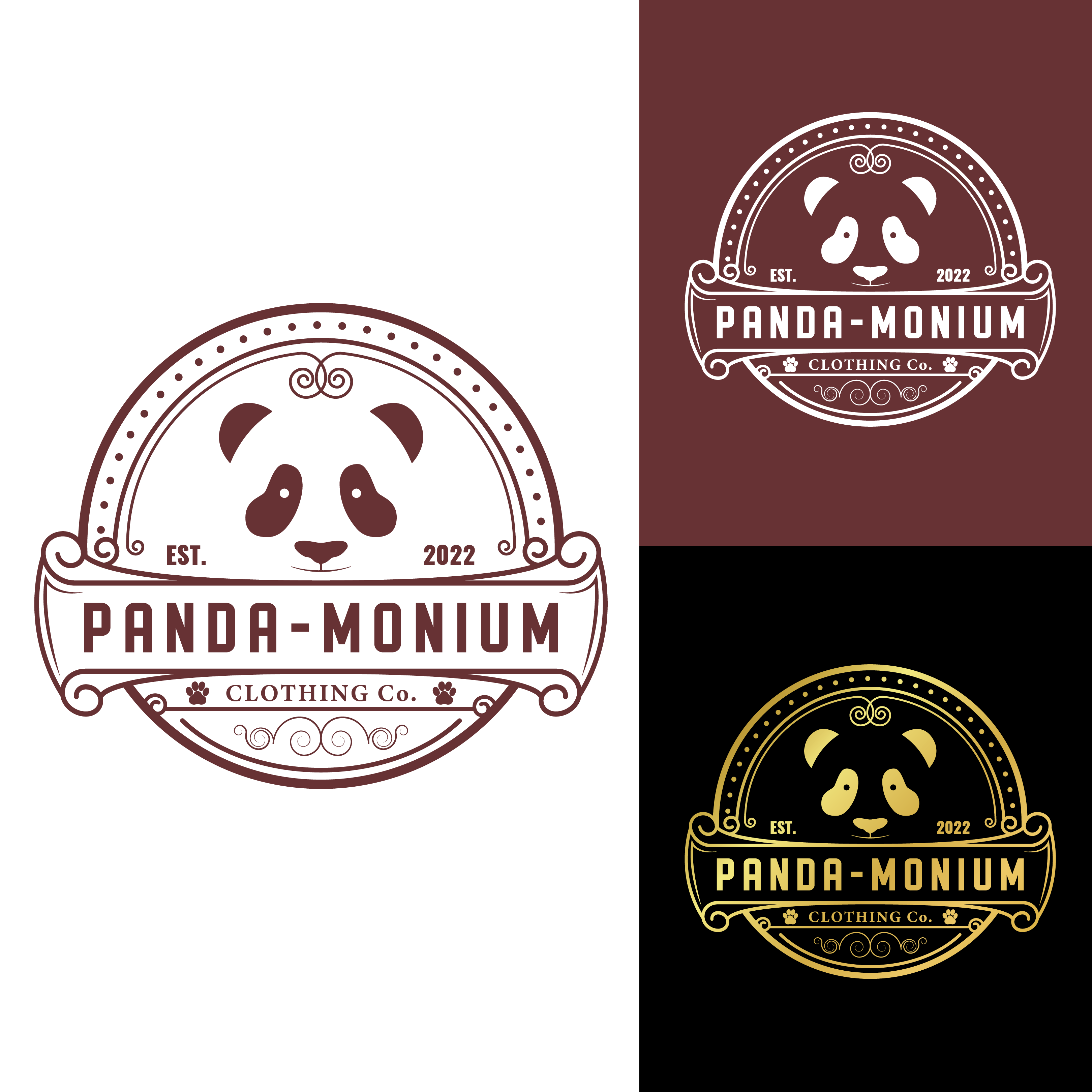 Logo-Design von Abdellatif_slmo für Panda-Monium Clothing Co.  | Design #29462433