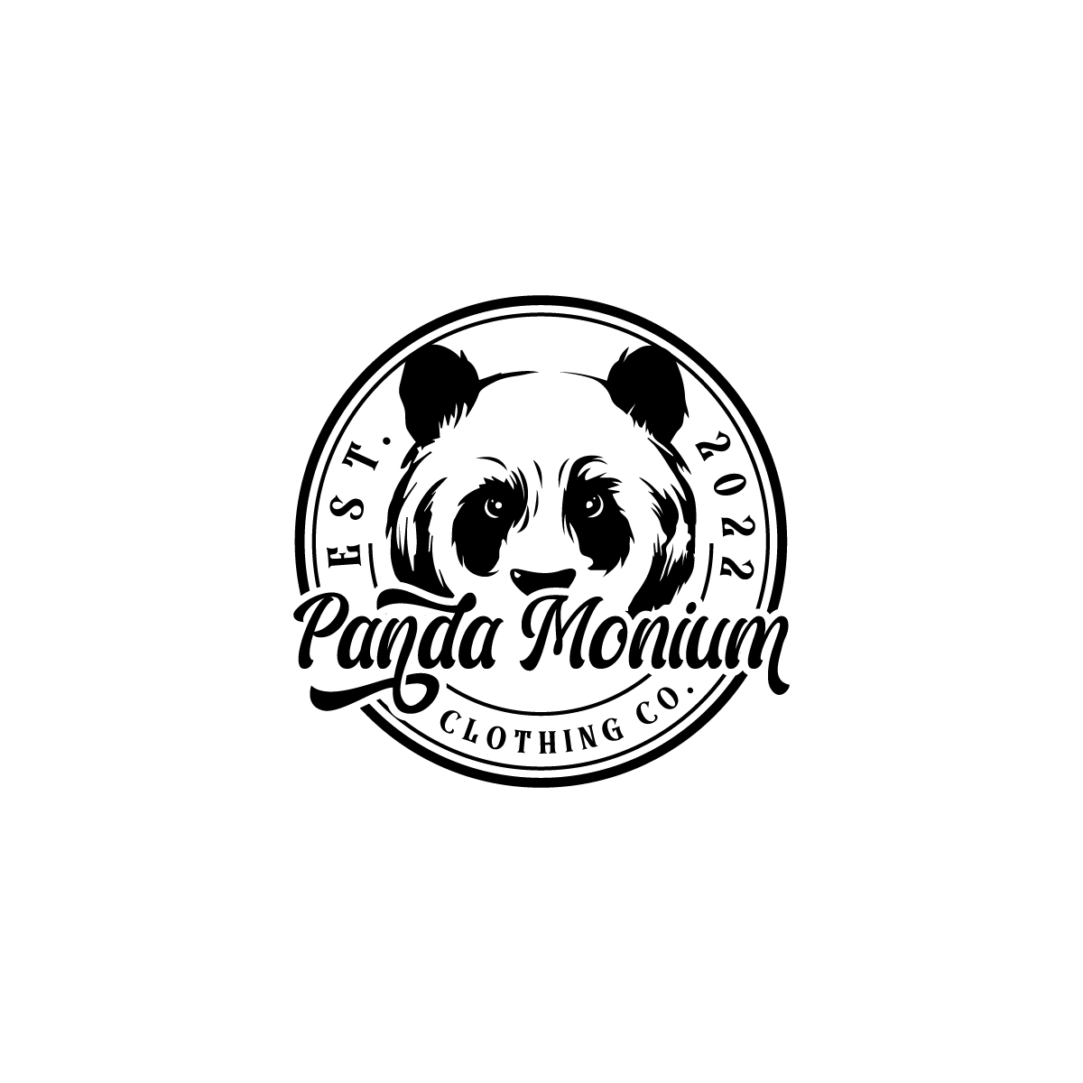 Logo Design by GOLDENCROWN for Panda-Monium Clothing Co.  | Design #29464928