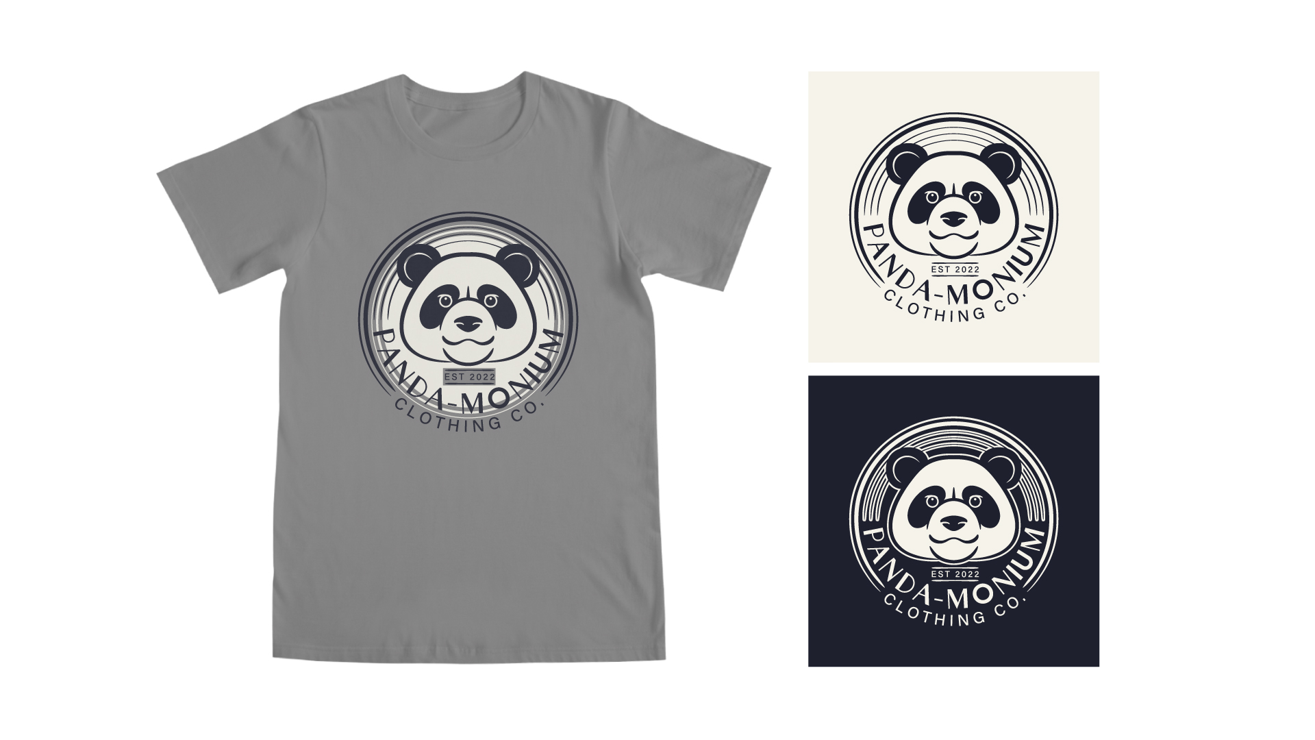 Logo Design by migspnz for Panda-Monium Clothing Co.  | Design #29435627