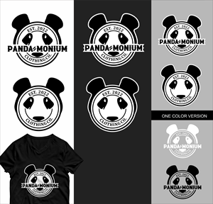Logo Design by dmoeksa for Panda-Monium Clothing Co.  | Design: #29431944