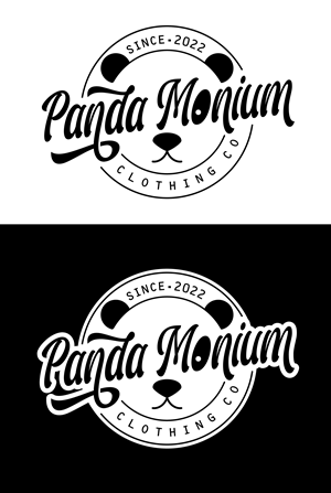 Panda-Monium Clothing Co.  OR Panda-MoniumCC | Logo Design by Al Pech