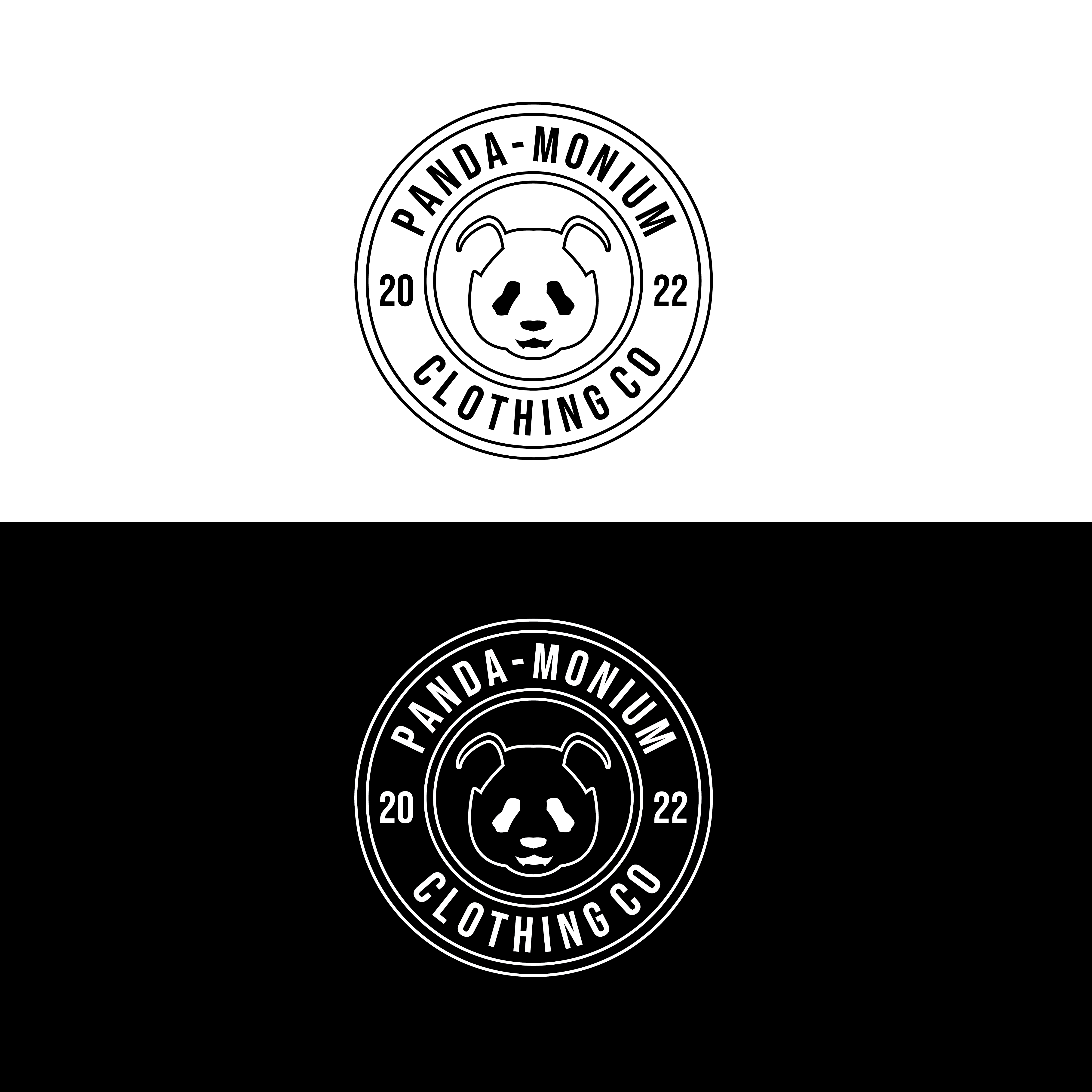 Logo Design by dskyvbc for Panda-Monium Clothing Co.  | Design #29430123