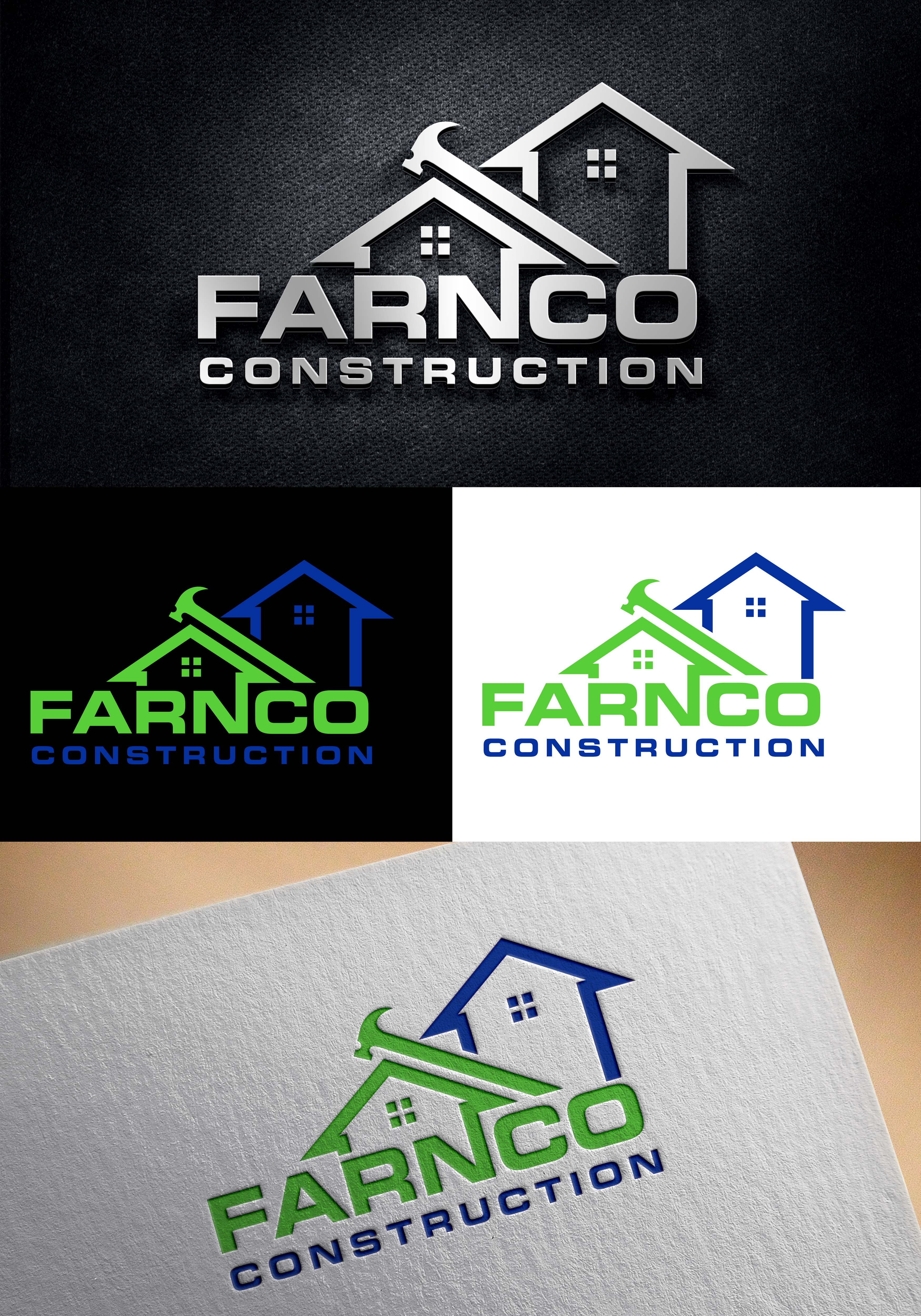 Diseño de Logo por Graphixpointt para Farnco Construction | Diseño #29434789