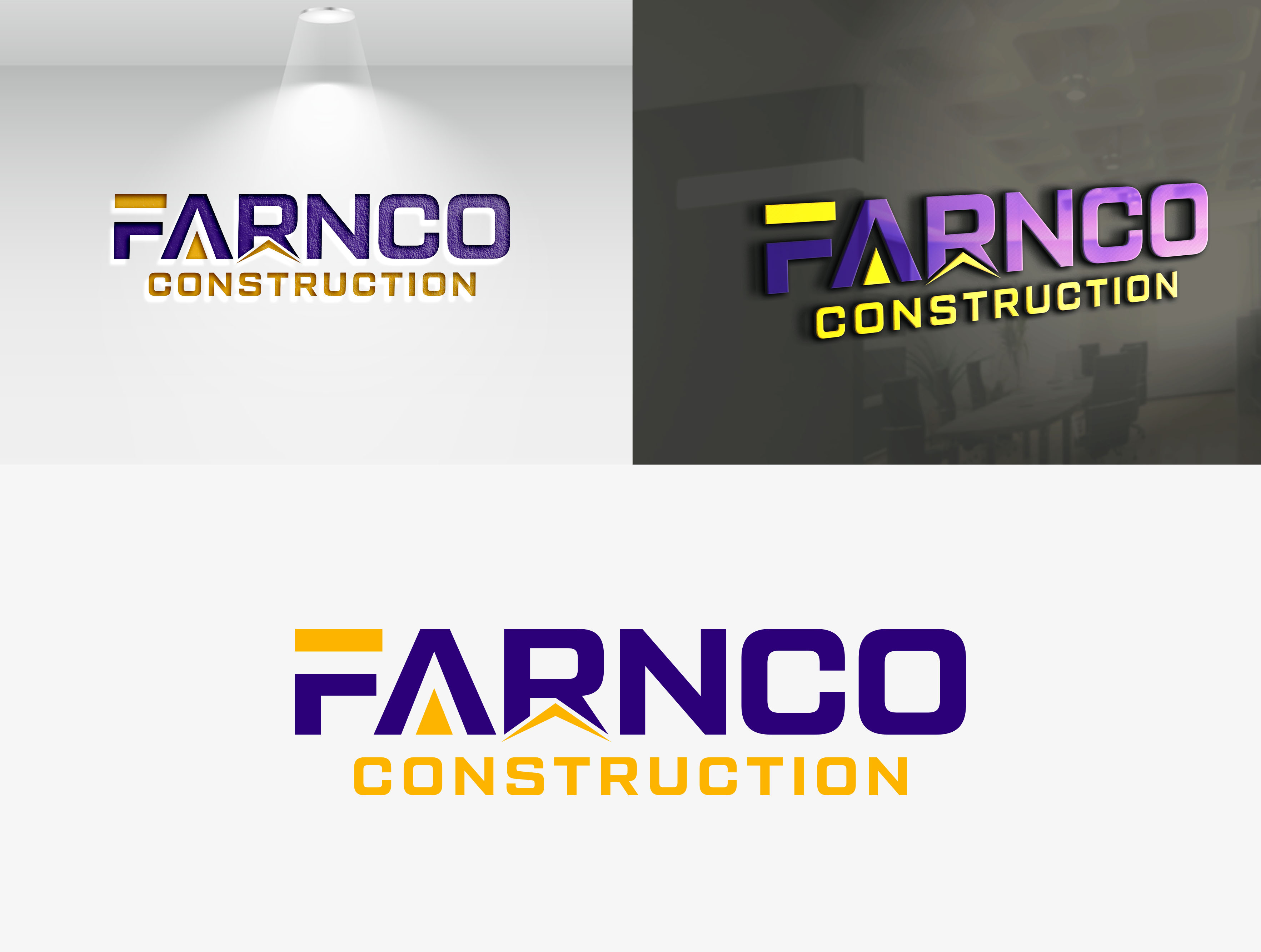 Logo Design by AEXO for Farnco Construction | Design #29431909