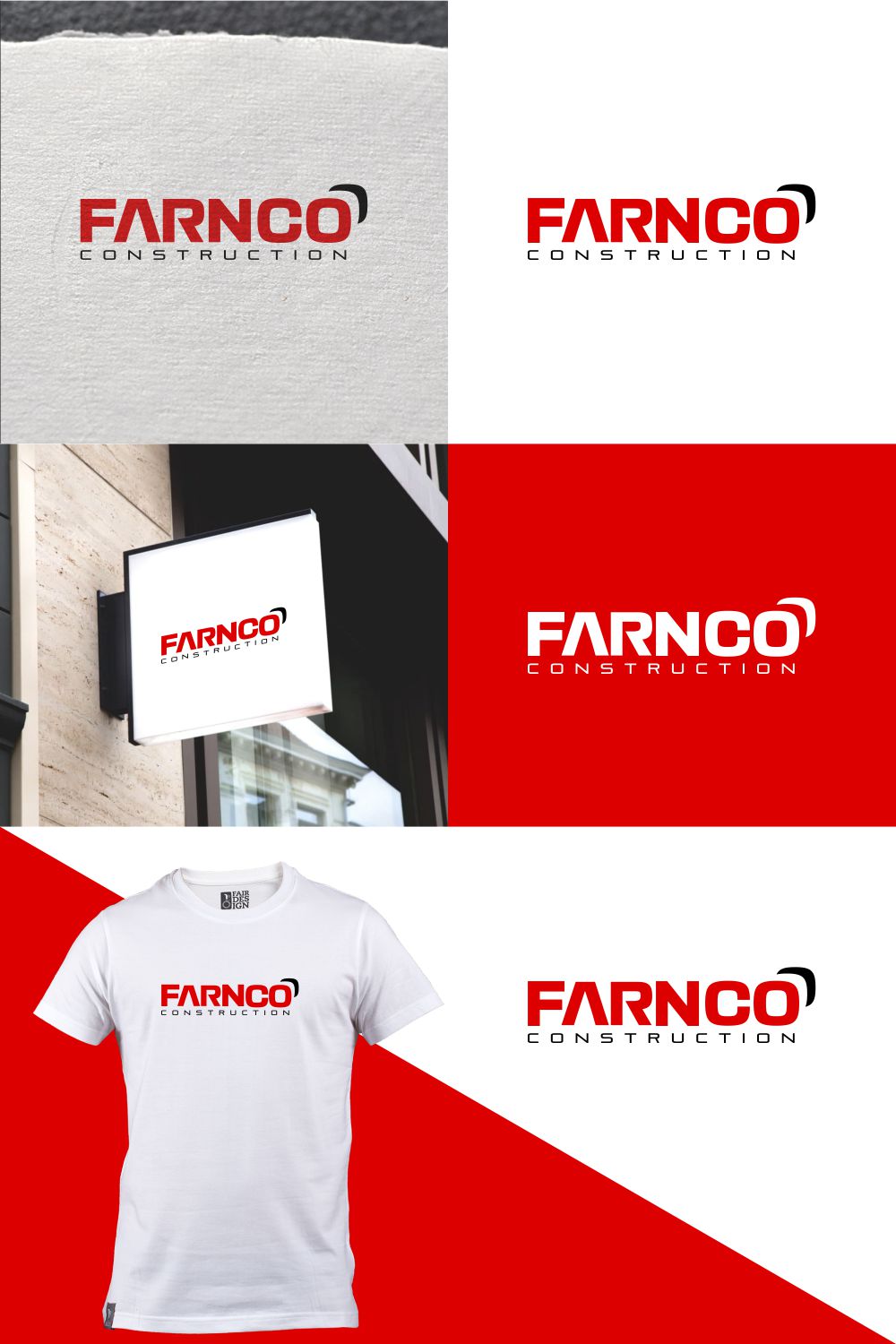 Diseño de Logo por MX LogoArt para Farnco Construction | Diseño #29451750