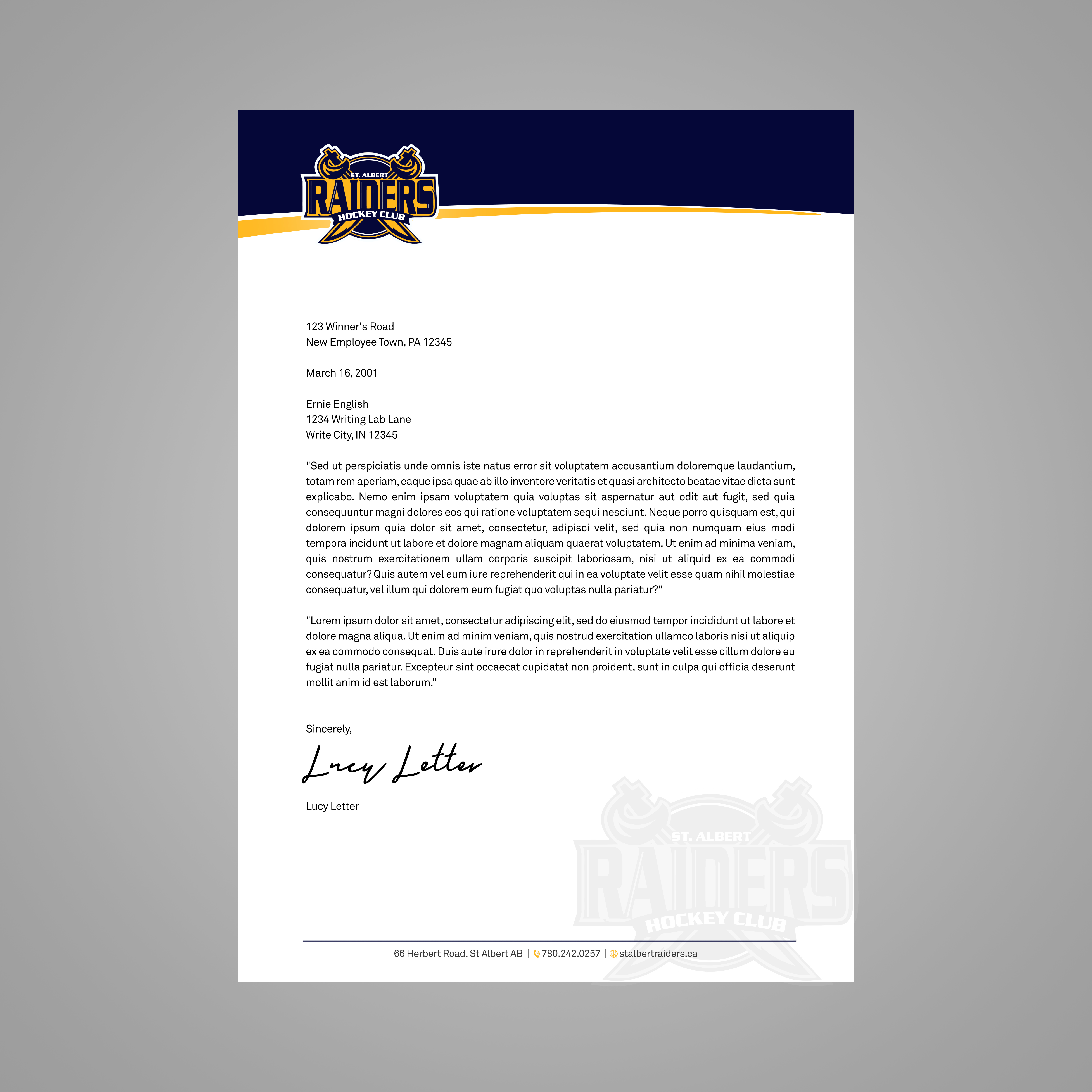 Letterhead Design by Designers Hub for this project | Design #29432506