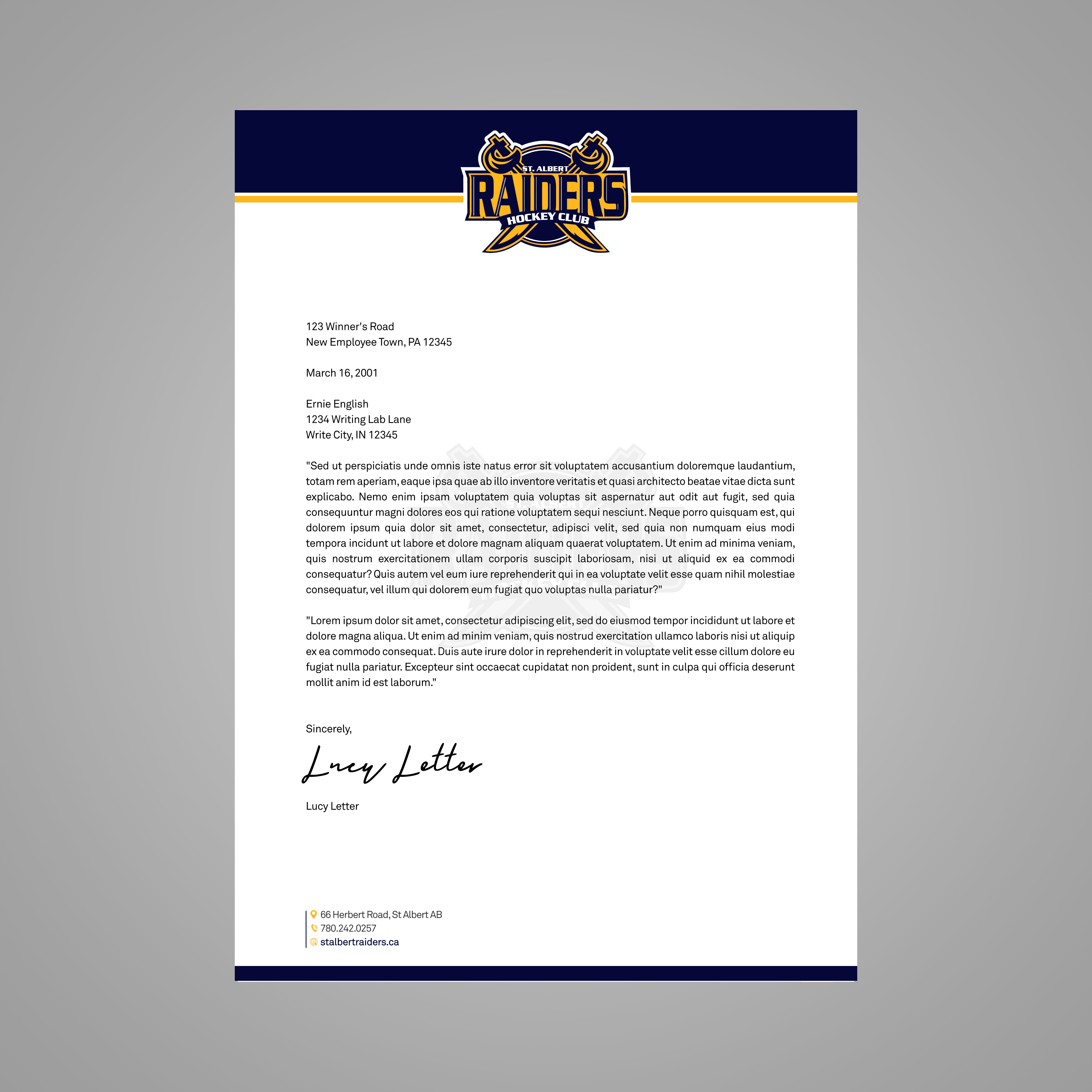 Letterhead Design by Designers Hub for this project | Design #29432636