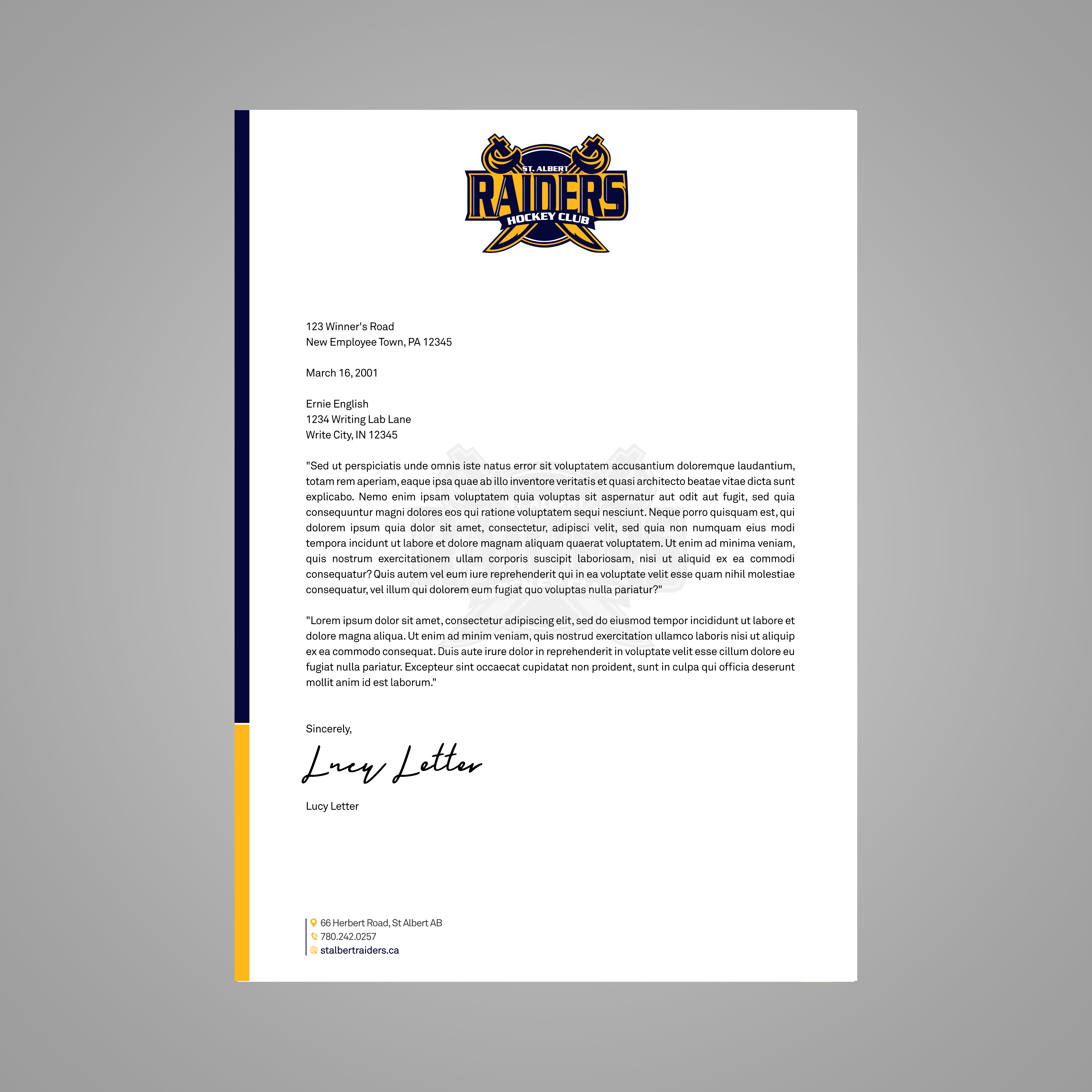 Letterhead Design by Designers Hub for this project | Design #29432669