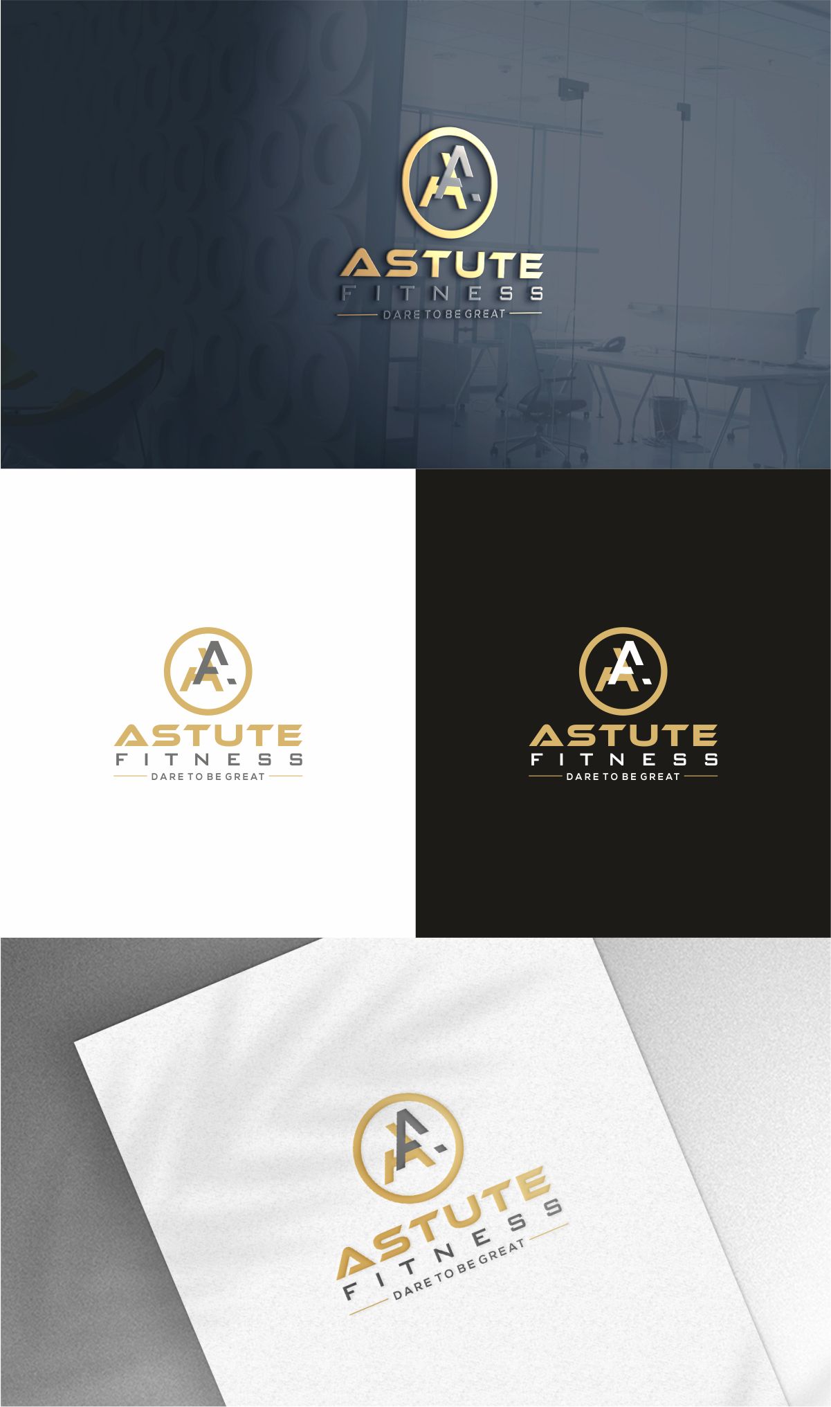 Logo Design by Dave Paresh for Astute Fitness | Design #29437424