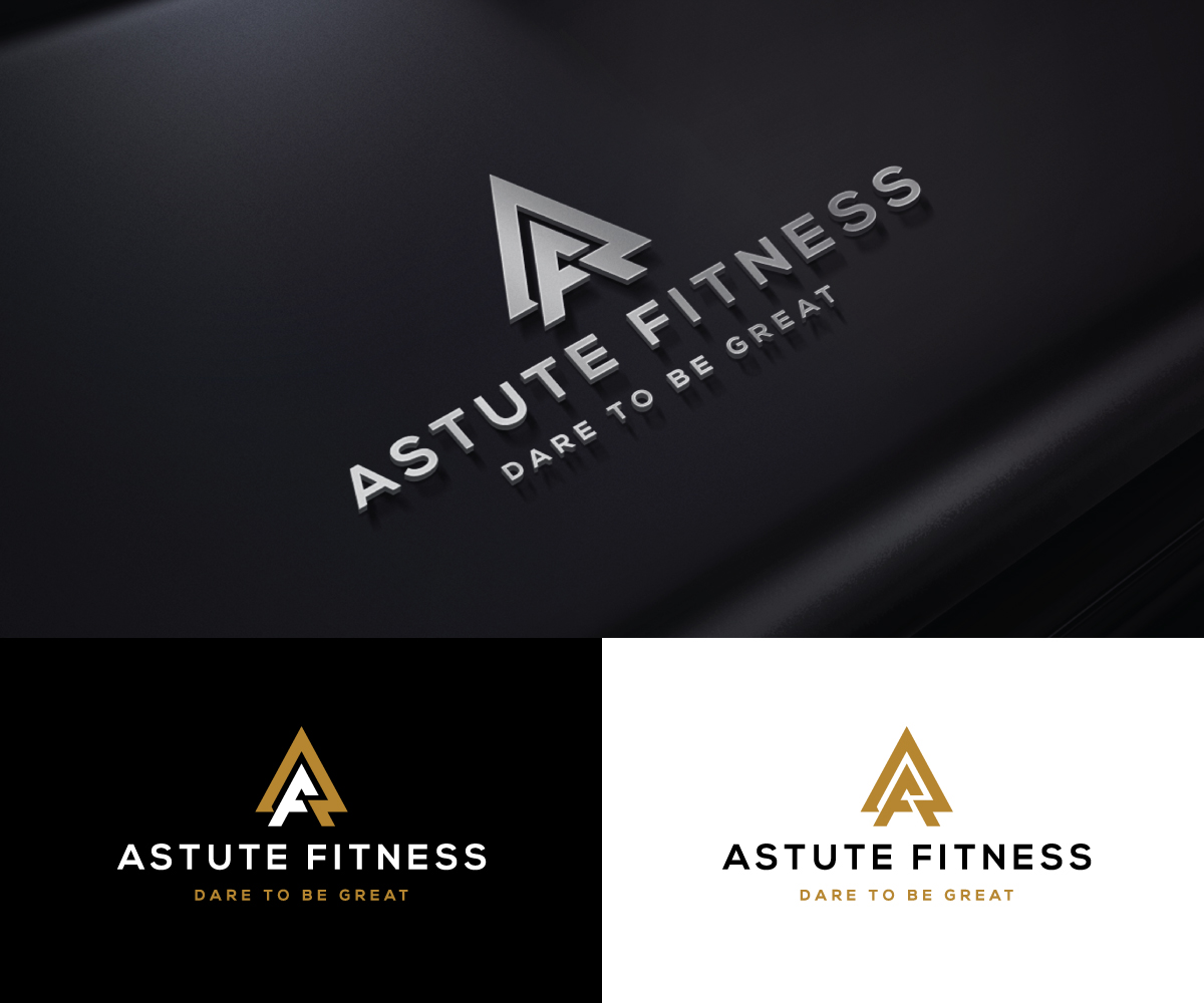Logo Design by step forward 2 for Astute Fitness | Design #29437303