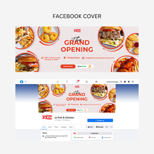 JJ Fish & Chicken on Stony Island | Facebook Design by Jiu