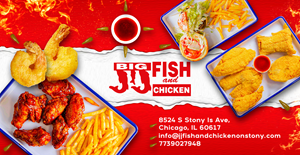 JJ Fish & Chicken on Stony Island | Facebook Design by @selimpsart