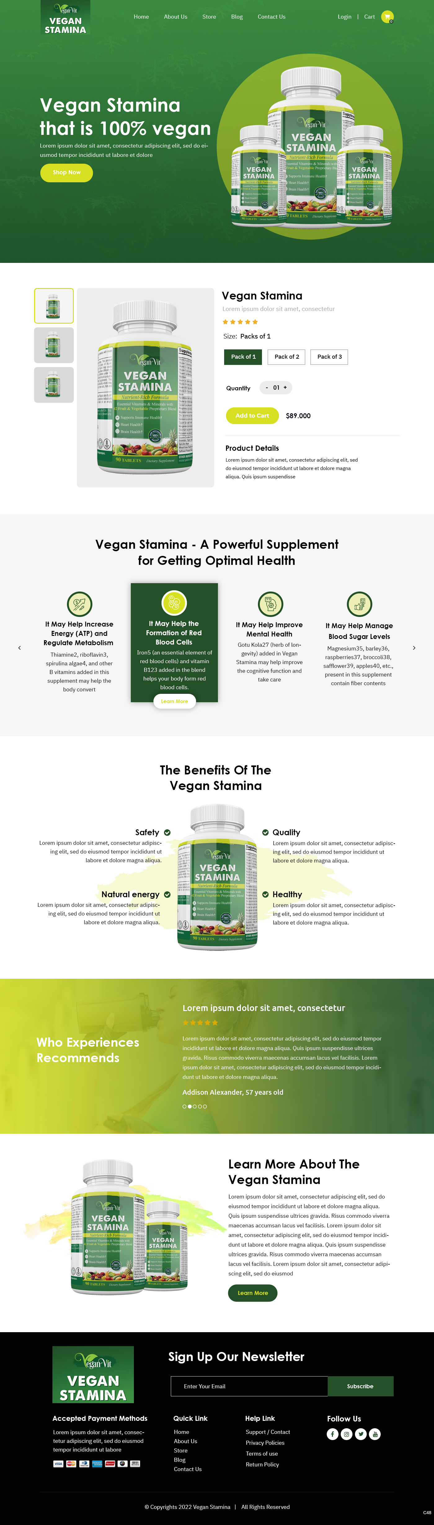 Web Design by pb for Vegan Vit | Design #29449526