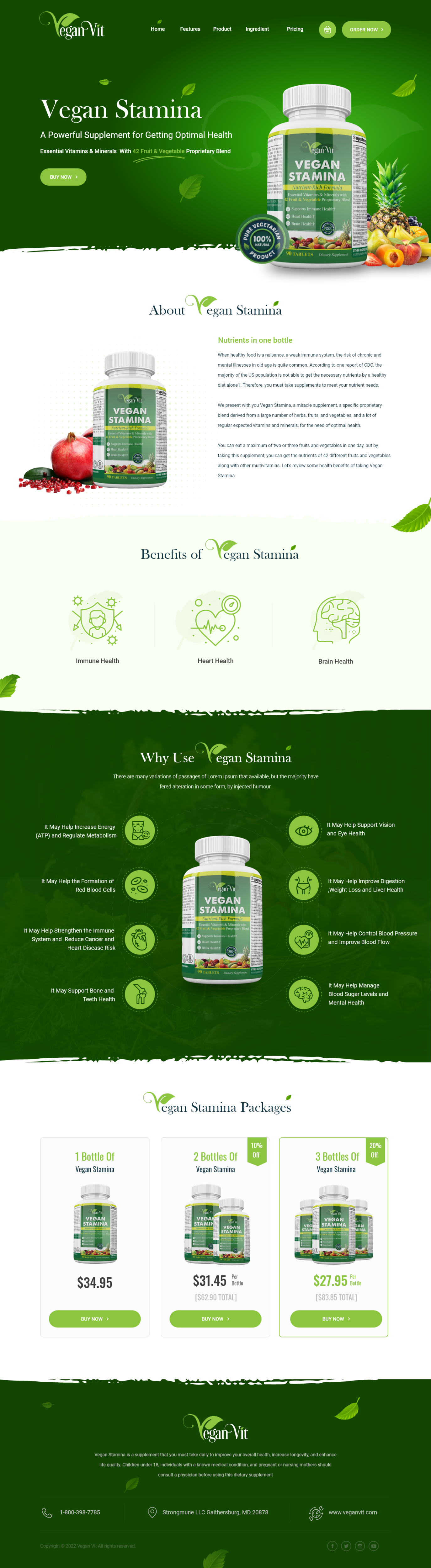 Web Design par WebPixel pour Vegan Vit | Design #29442166