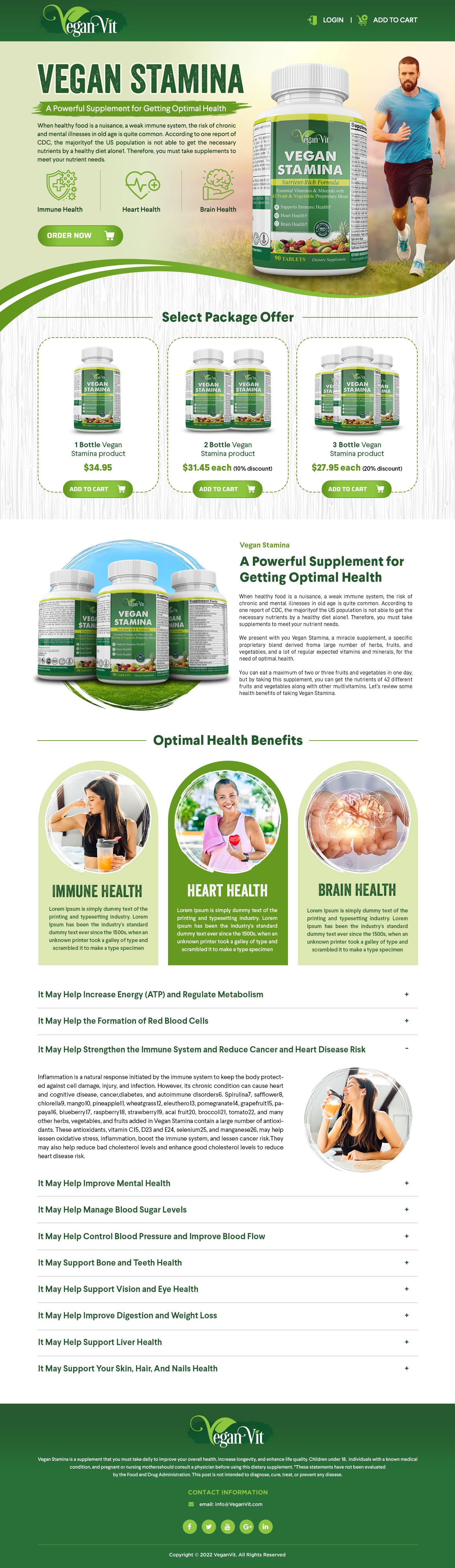 Web Design by SAI DESIGNS for Vegan Vit | Design #29441699