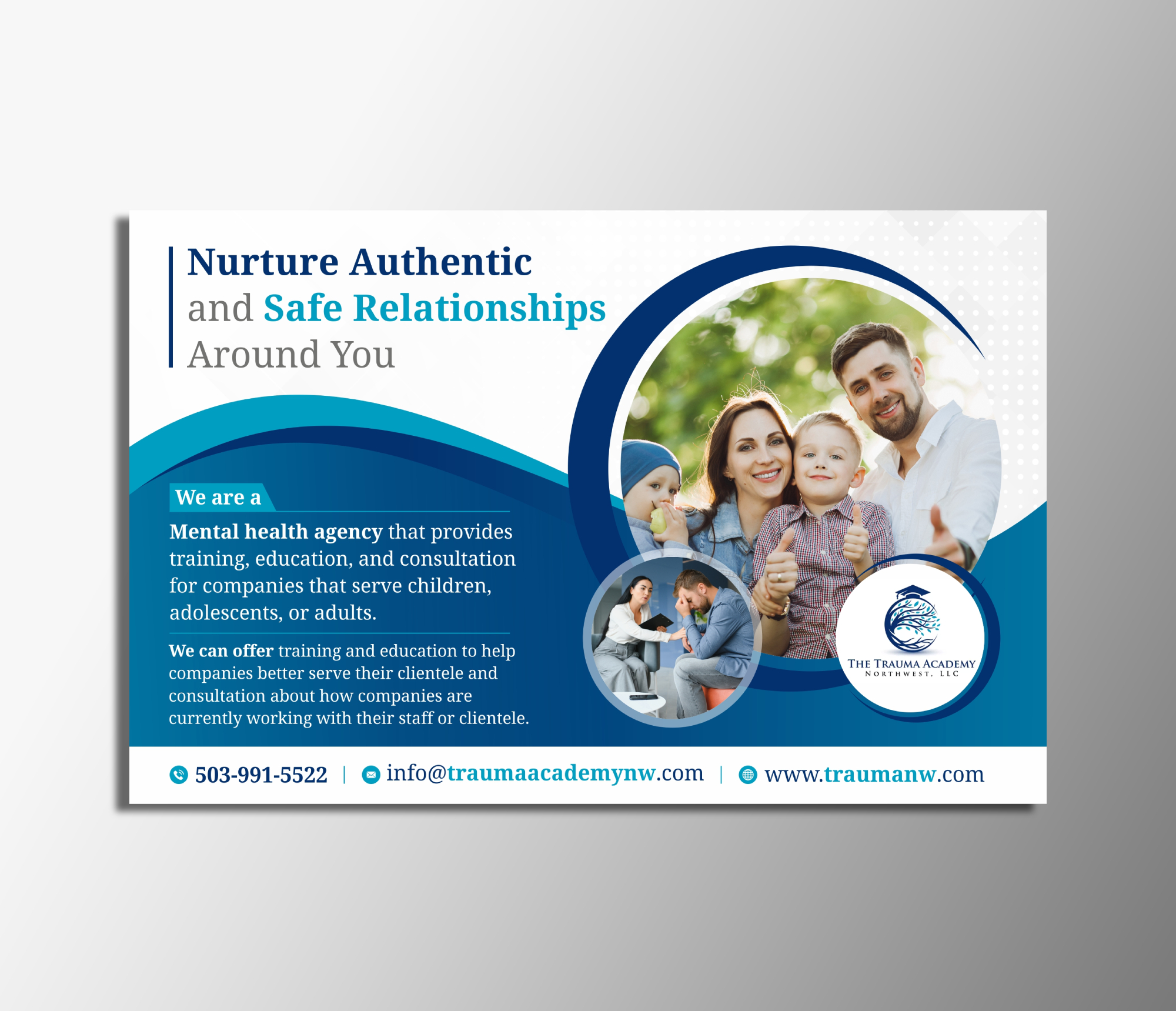 Design de Bannière  par KreativeMadz pour The Trauma Academy Northwest, LLC | Design #29440912