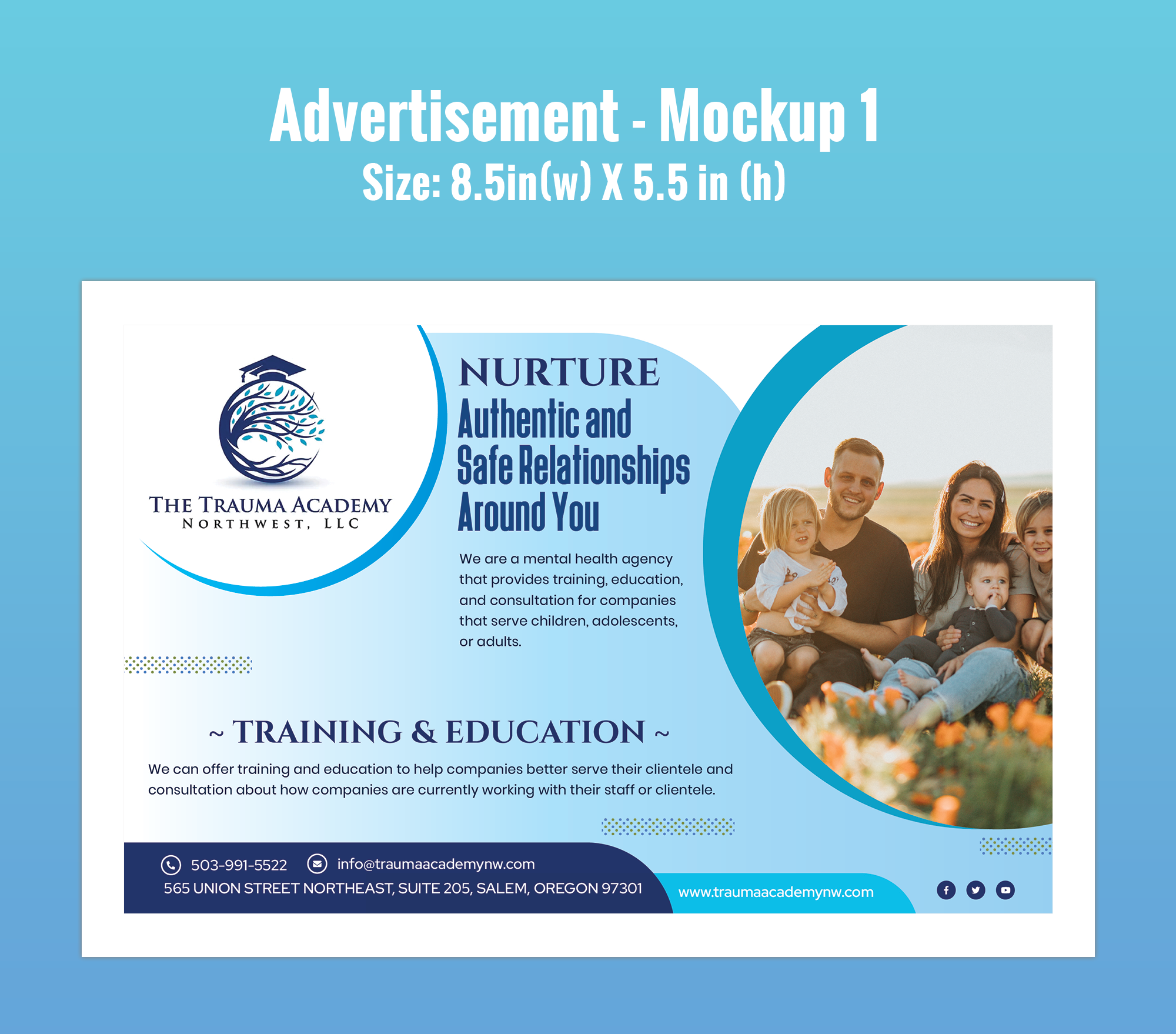 Banner Ad Design by Expert Designer for The Trauma Academy Northwest, LLC | Design #29452067