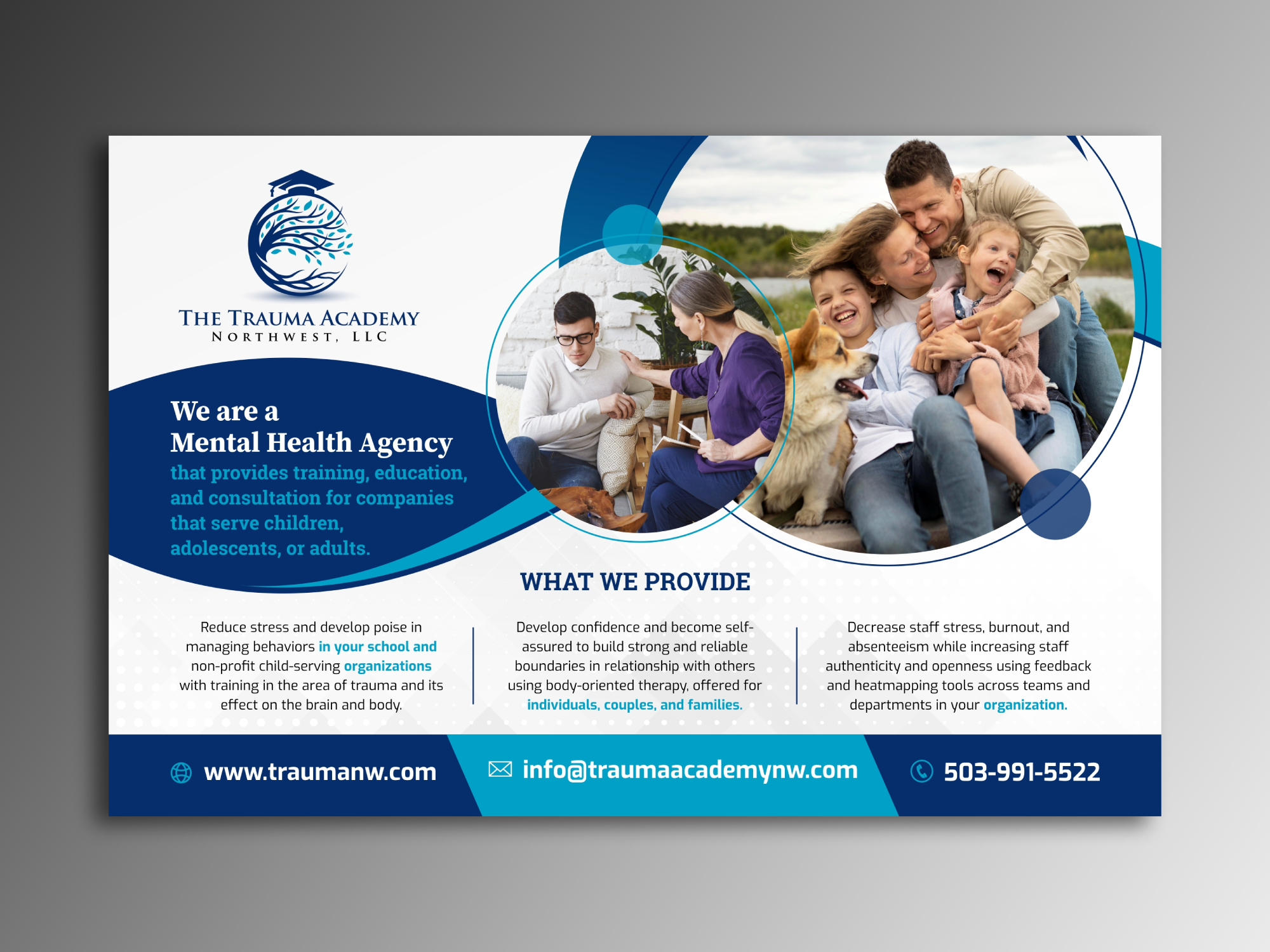 Banner Ad Design by ecorokerz for The Trauma Academy Northwest, LLC | Design #29440342