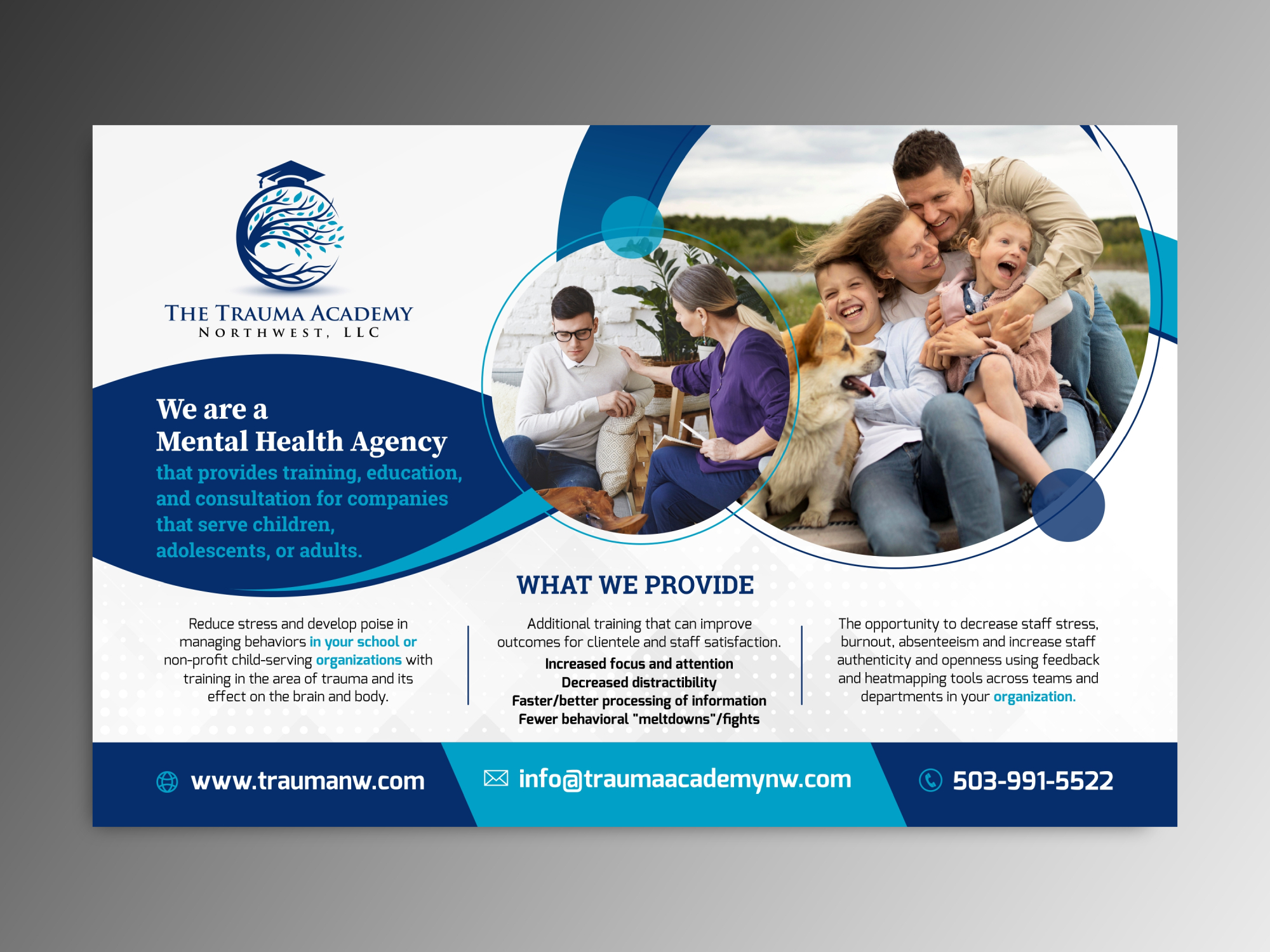 Banner Ad Design by ecorokerz for The Trauma Academy Northwest, LLC | Design #29457810