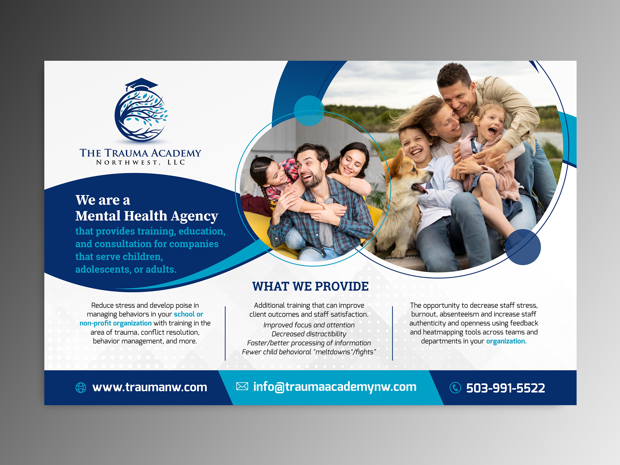 Banner-Design von ecorokerz für The Trauma Academy Northwest, LLC | Design: #29501876