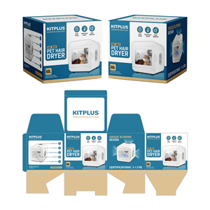 Pet Dryer Package Box Design | Packaging Design by RenCan