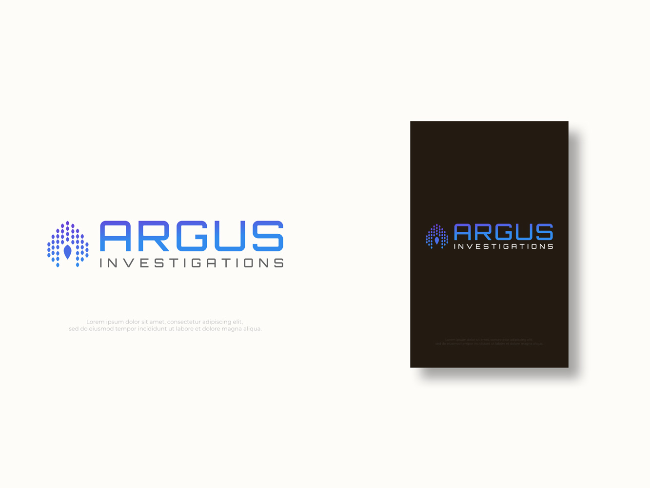 Logo-Design von Locke+ für Argus Investigations | Design #29443900