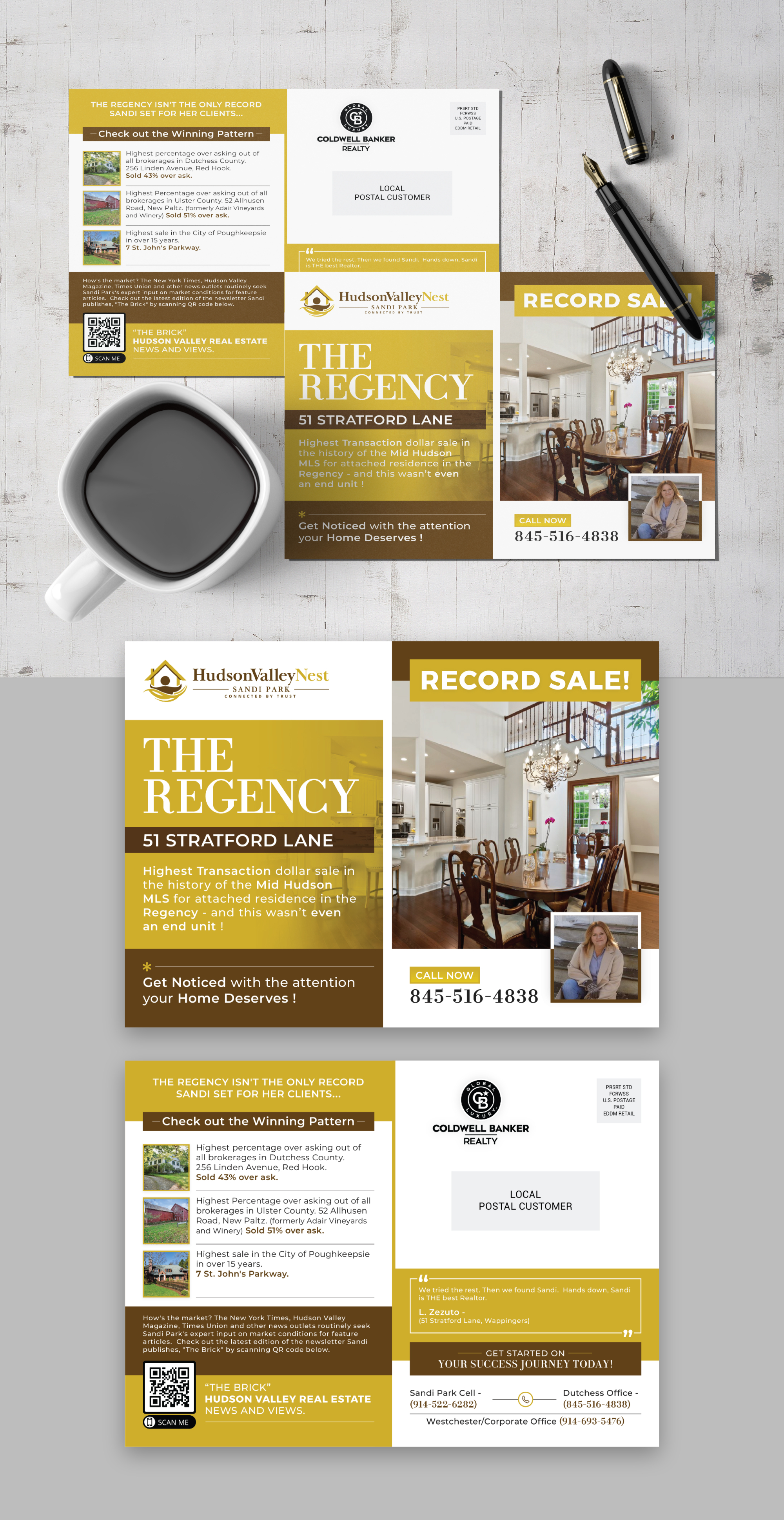 Postcard Design by KreativeMadz for Hudson Valley Nest | Design #29447395