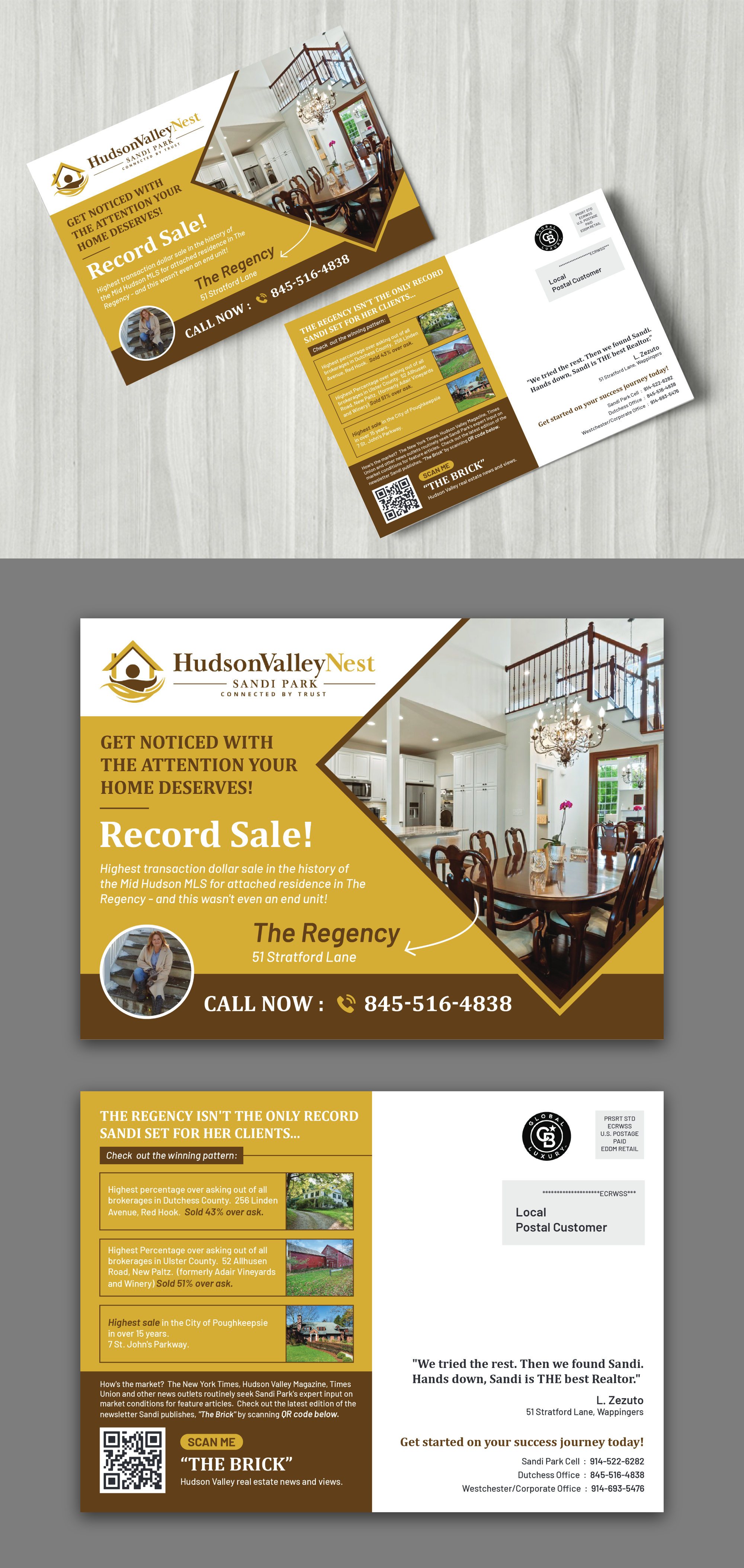 Postcard Design by ecorokerz for Hudson Valley Nest | Design #29446748