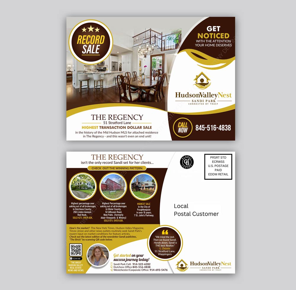 Postcard Design by DA. for Hudson Valley Nest | Design #29446561
