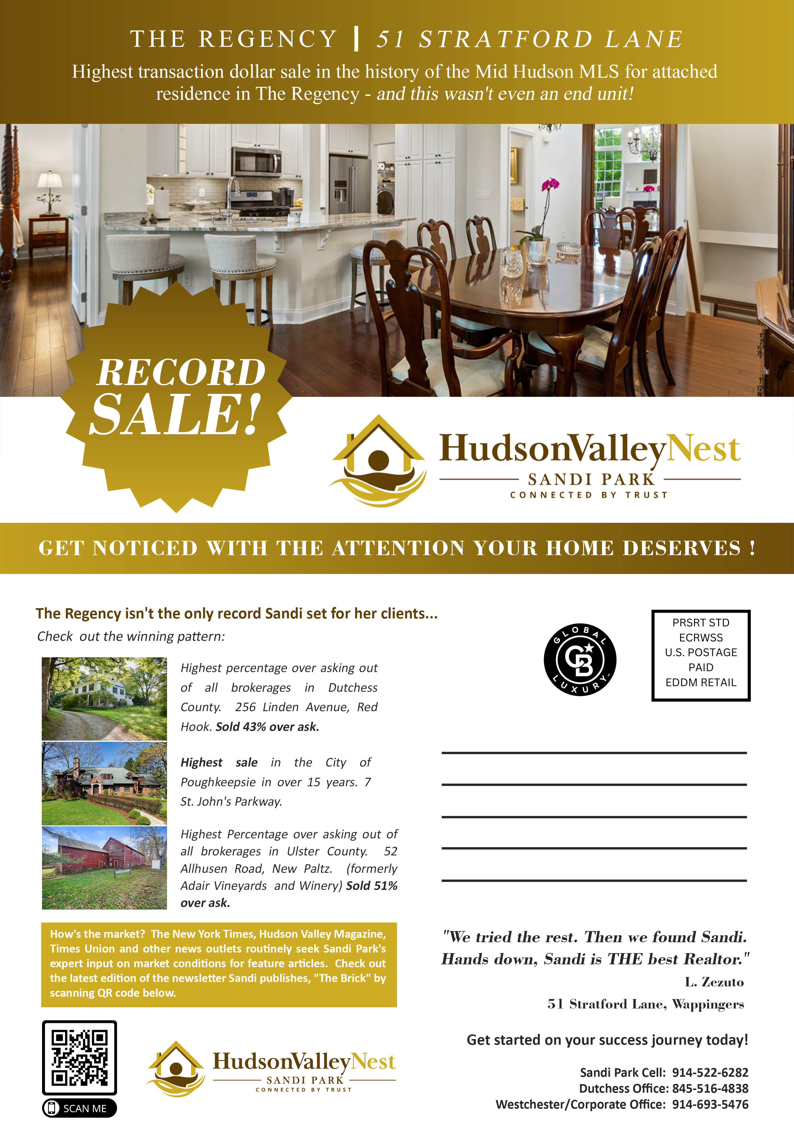 Postcard Design by aj for Hudson Valley Nest | Design #29446804