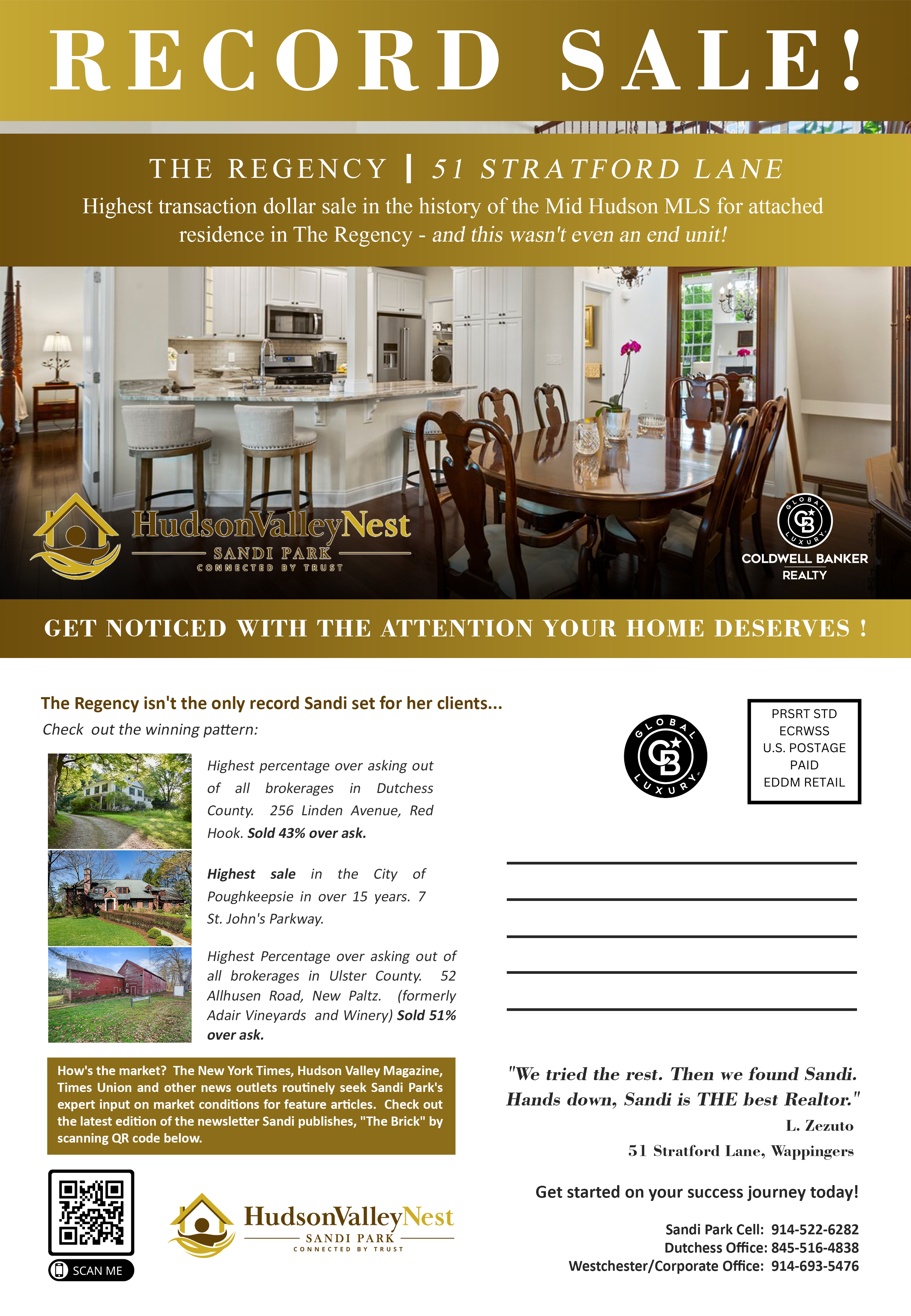 Postcard Design by aj for Hudson Valley Nest | Design #29446805