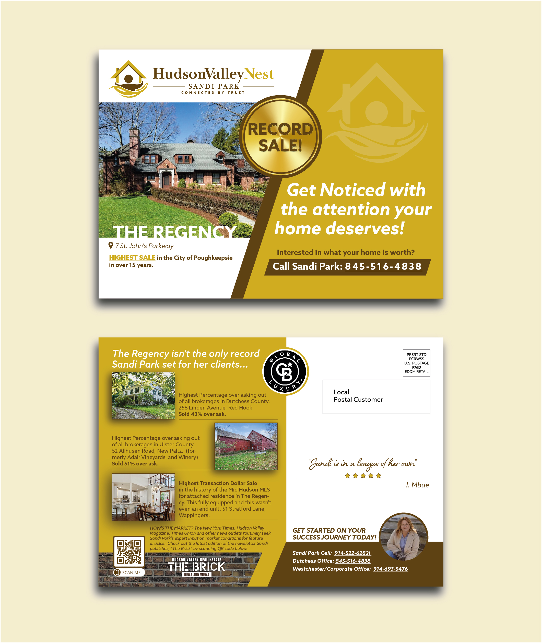 Postcard Design by ChristineChe for Hudson Valley Nest | Design #29469875