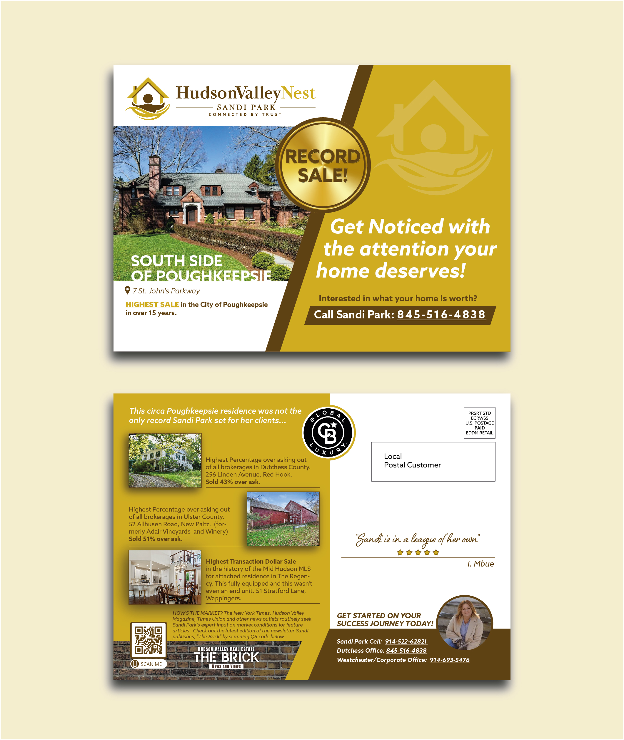 Design de Carte Postale par ChristineChe pour Hudson Valley Nest | Design #29481483